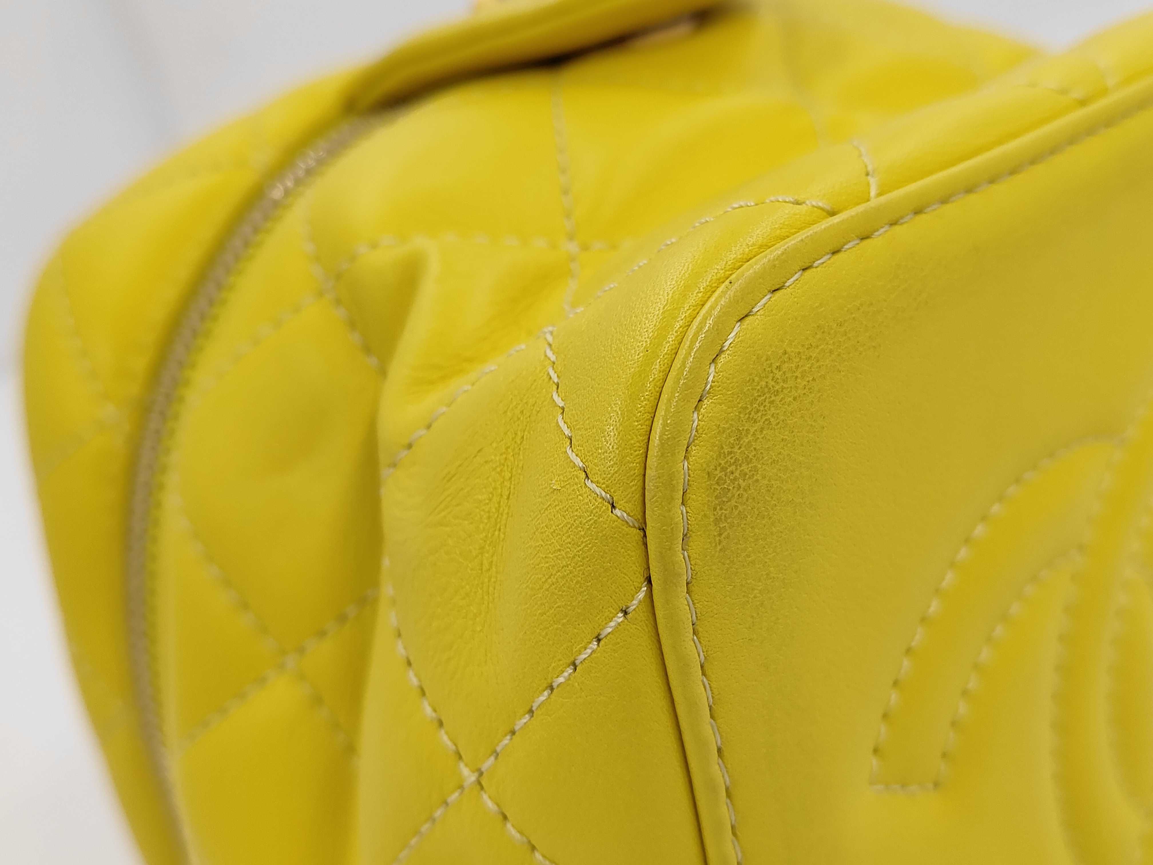 2196 Vanity Chain Shoulder Bag, Yellow — view 6