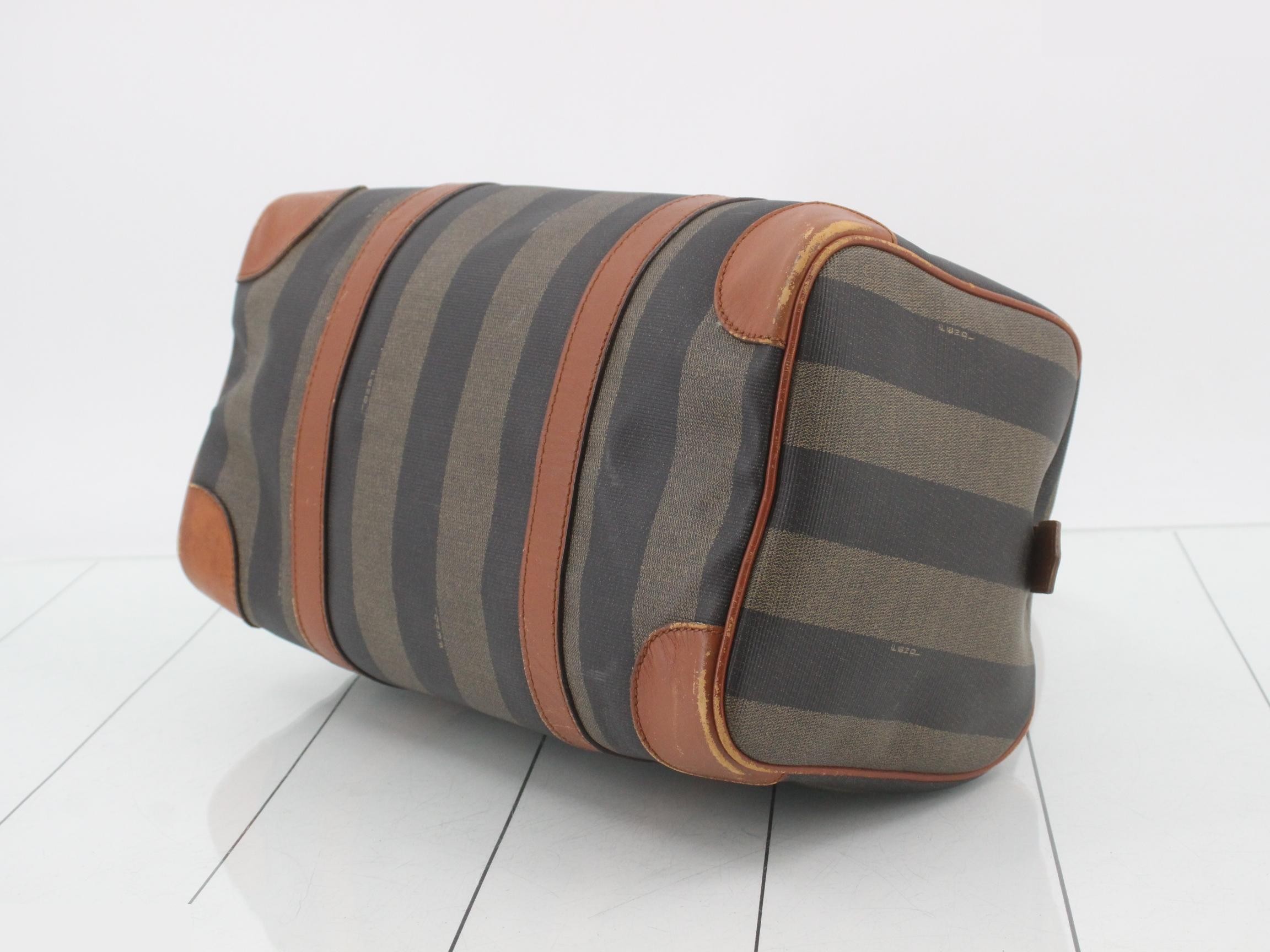 Pecan handbag, striped. — view 6