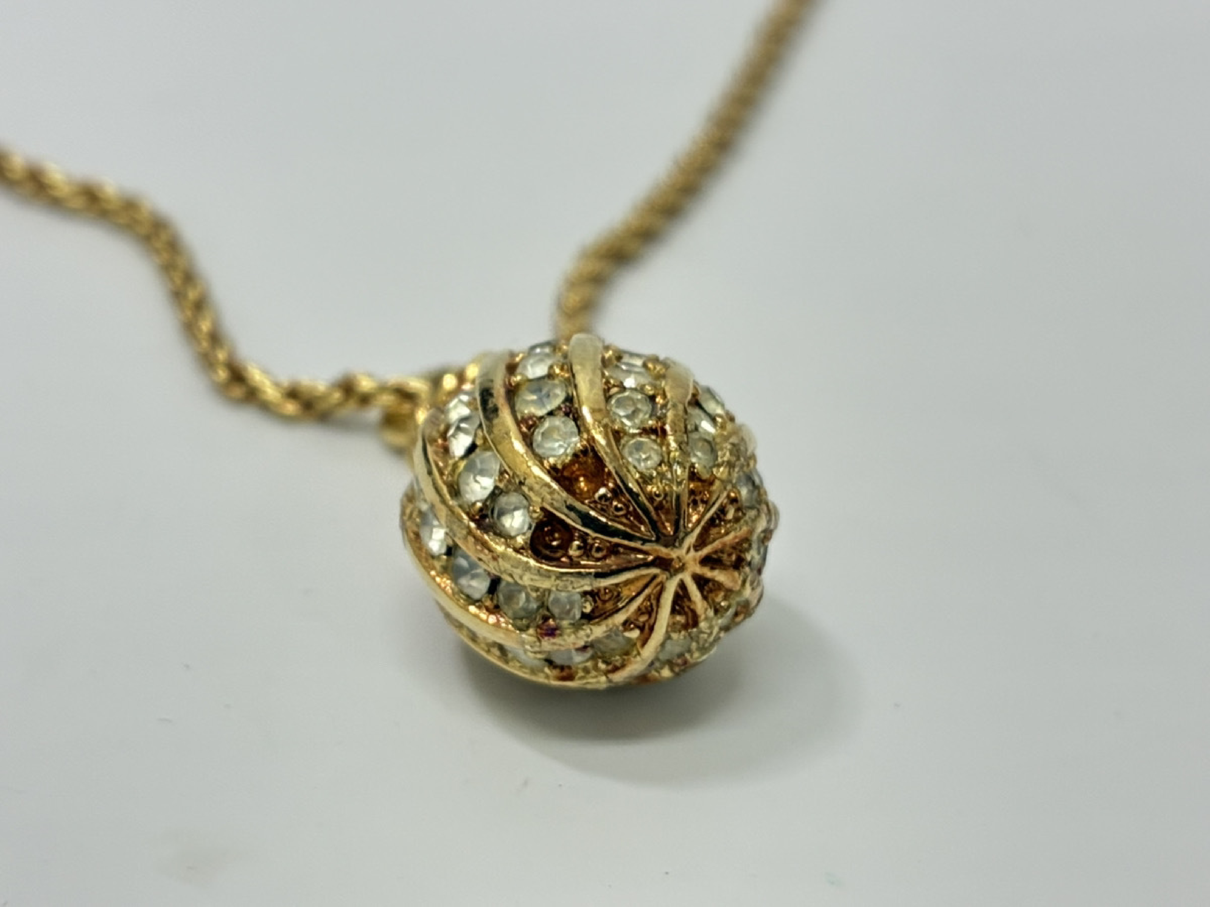 Rhinestone Necklace GP Necklace — view 3