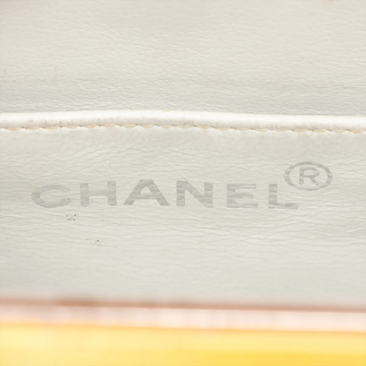 Matelassé Leather Shoulder Bag, Yellow, Silver Hardware, 4161043, Series 4 — view 8