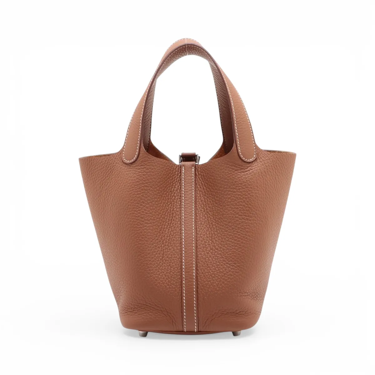 Picotin Lock 18 PM, Taurillon Clemence leather, gold, silver hardware, B: 2023 — view 2