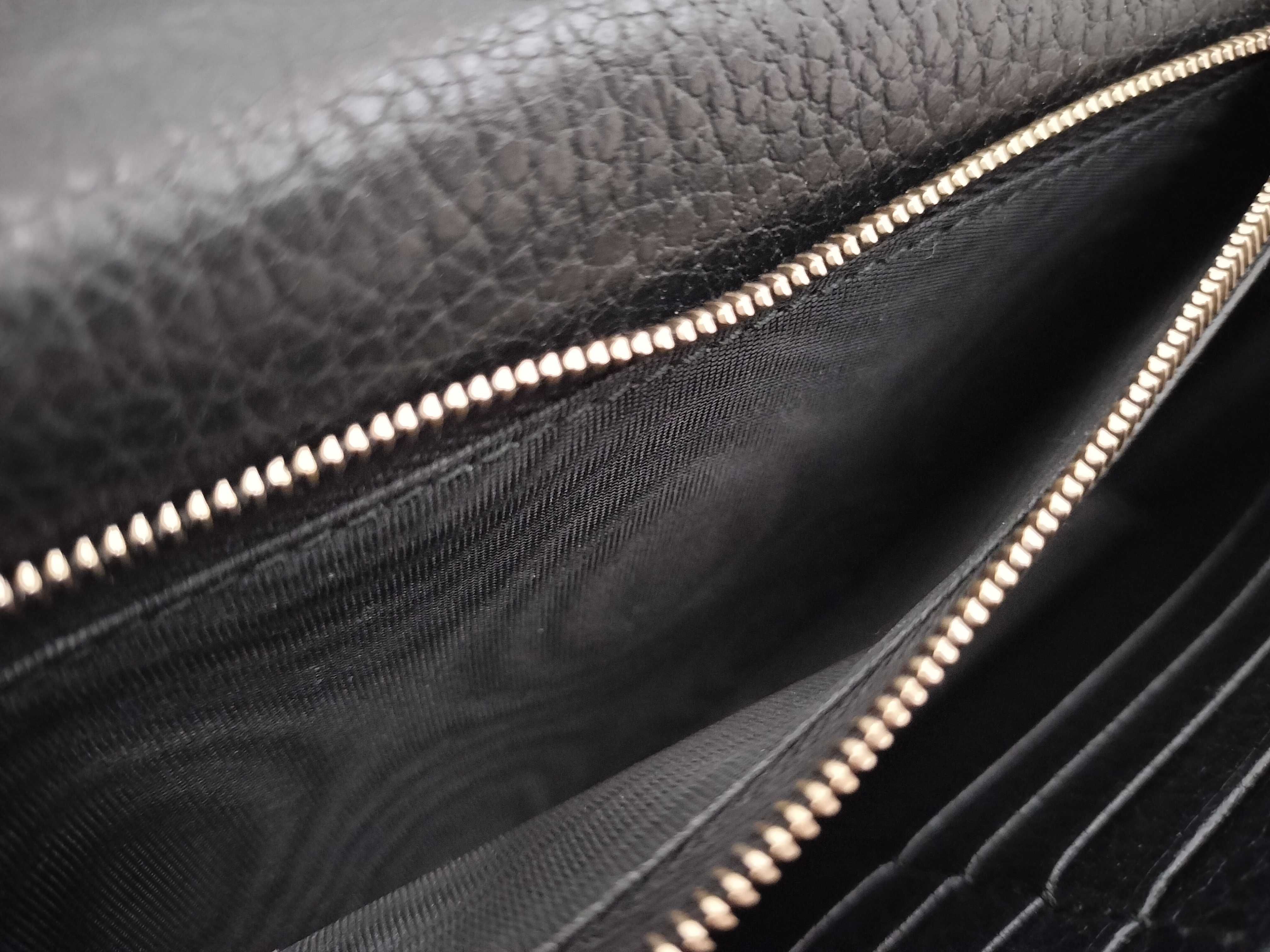 Interlocking Chain Wallet, Black with Gold Hardware, 510314, Shoulder Bag — view 11