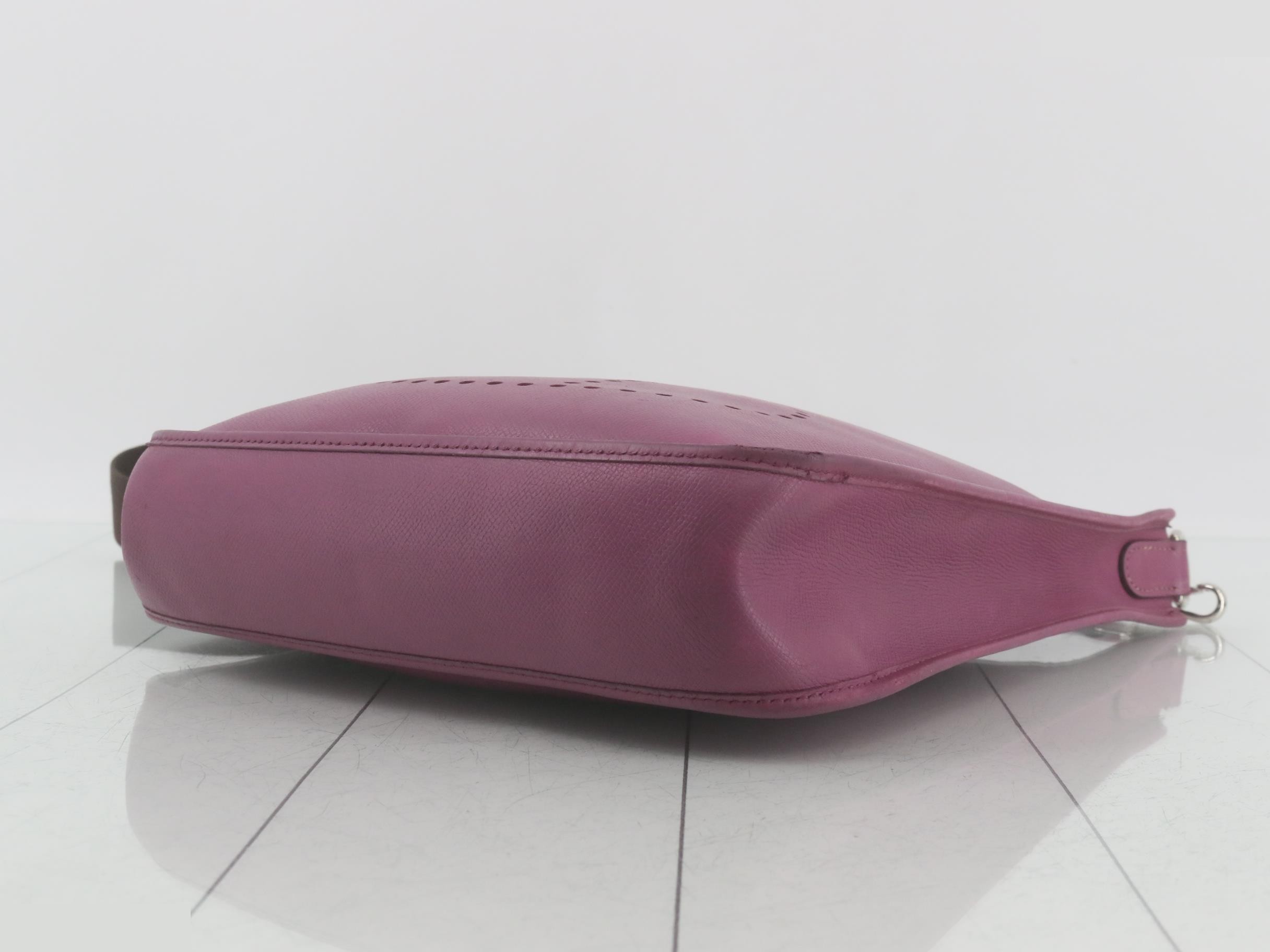Evelyn Purple, H stamp, silver hardware — view 6