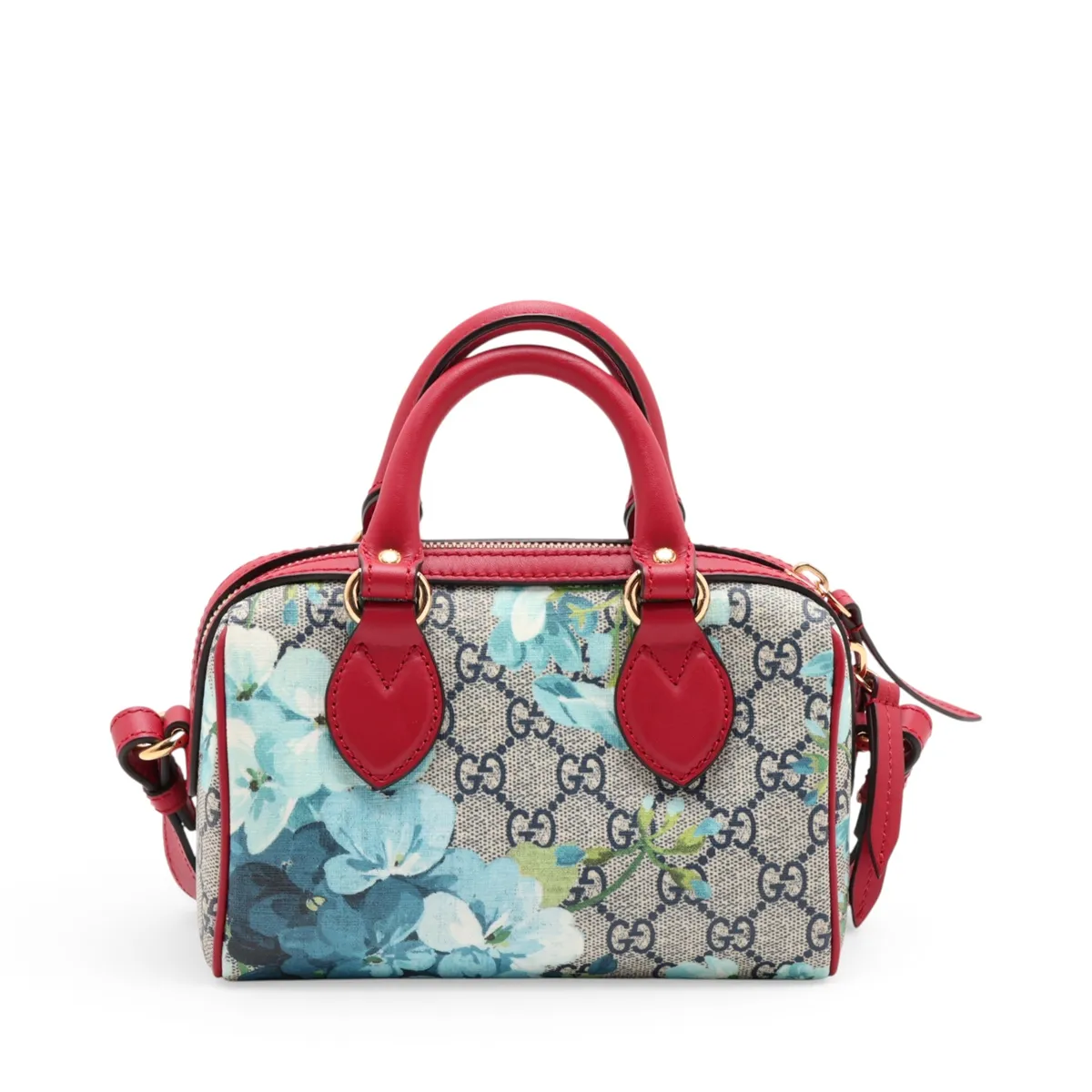 GG Blooms 546312 PVC x Leather 2-Way Handbag Red x Blue (Outlet) — view 2