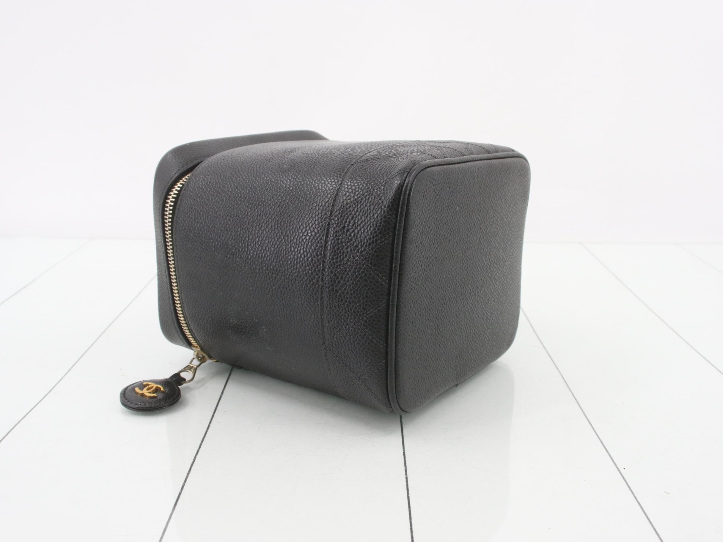 Caviar skin vanity handbag — view 5