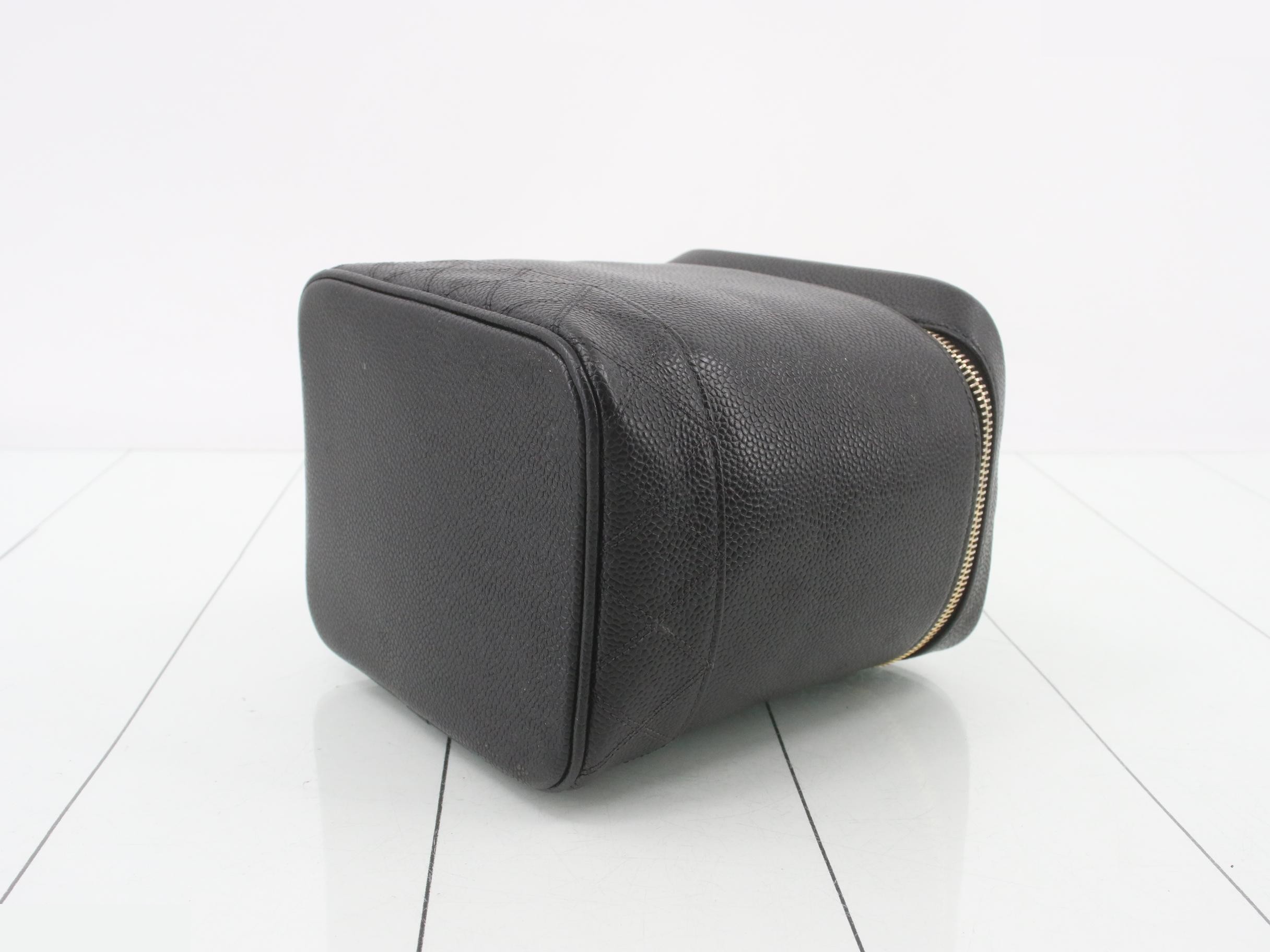 Caviar skin vanity handbag — view 6