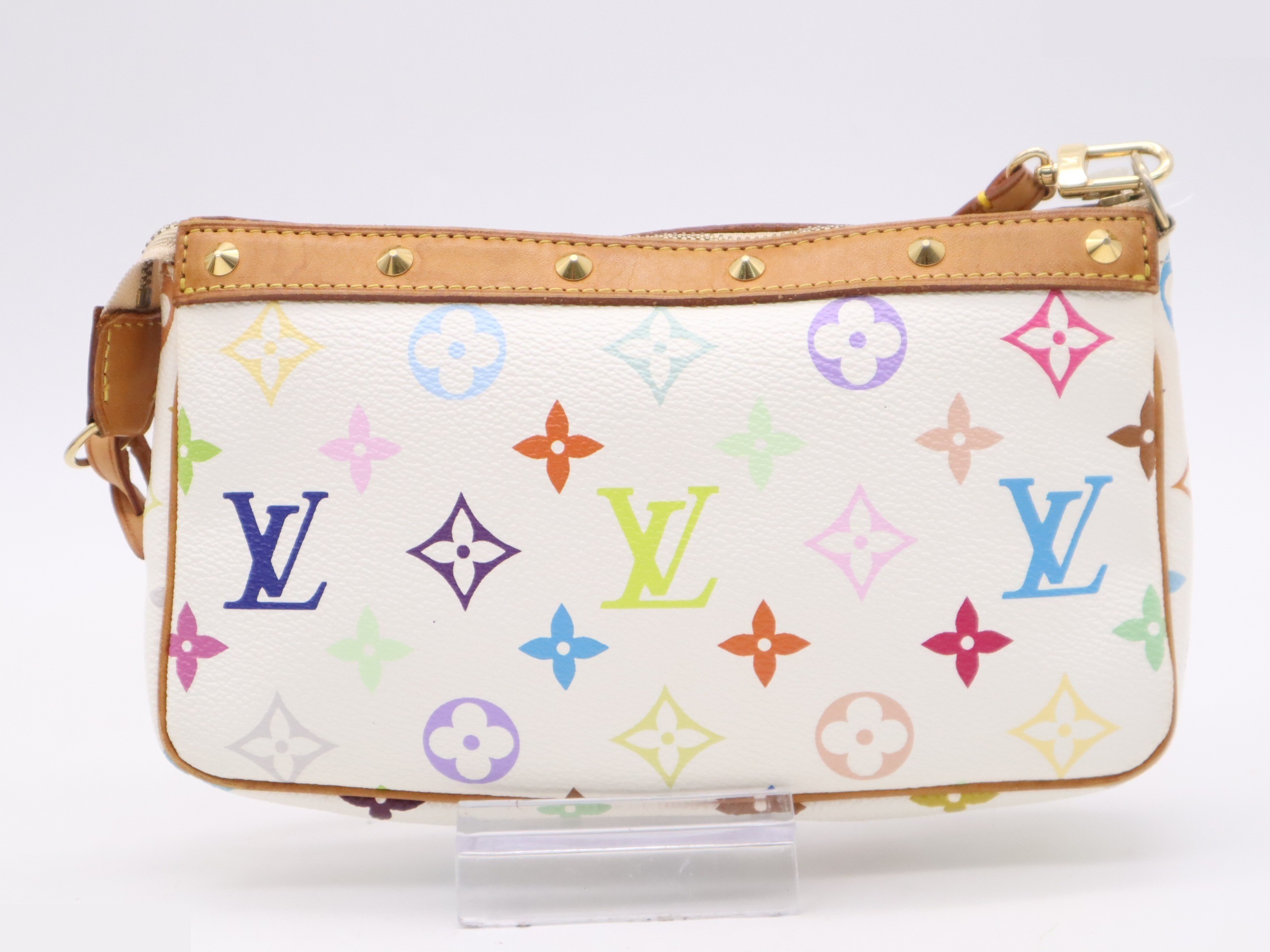 Pochette Accessoires Blanc (with dust bag and box) — view 2