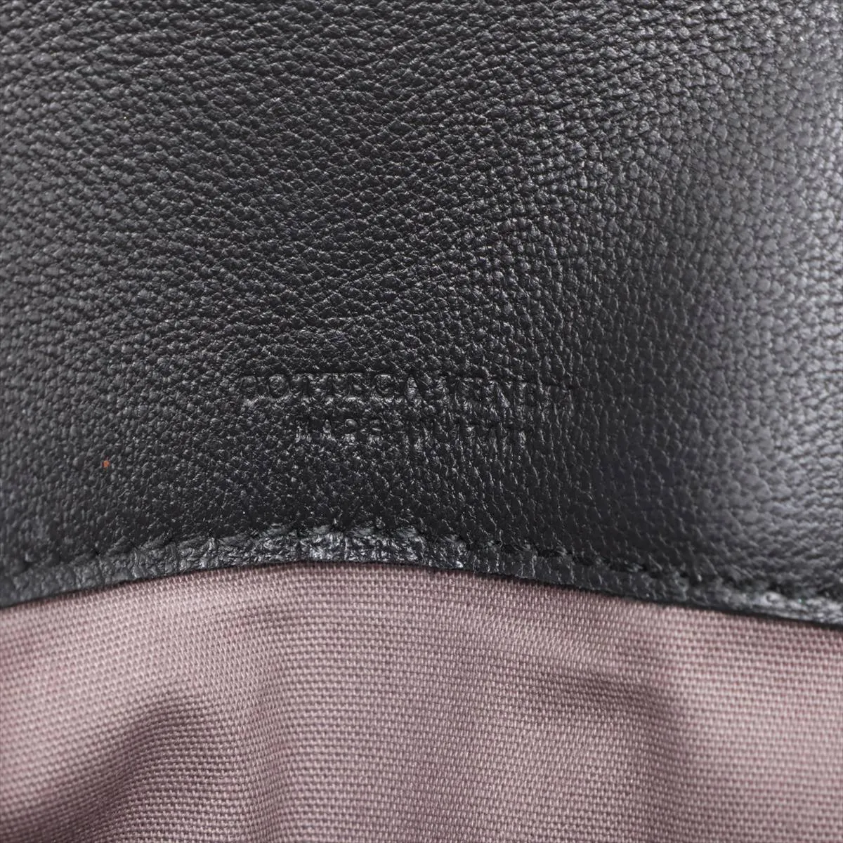 Intrecciato Leather Clutch Bag, Black — view 8