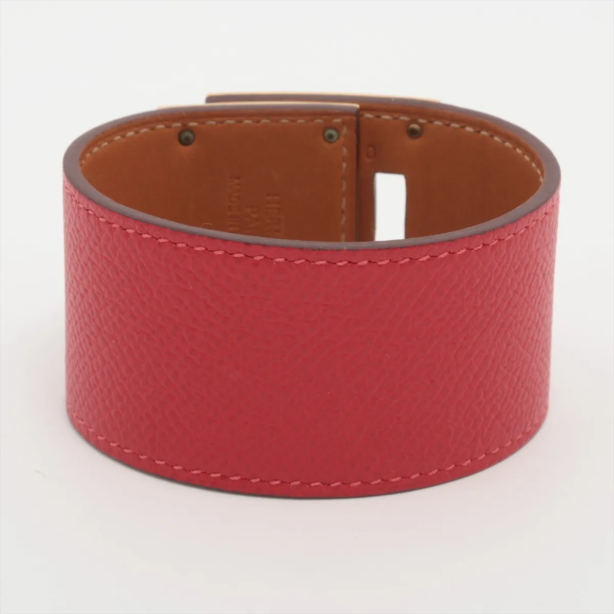 Kelly Q stamp: 2013 Bracelet Leather Red x Gold — view 2