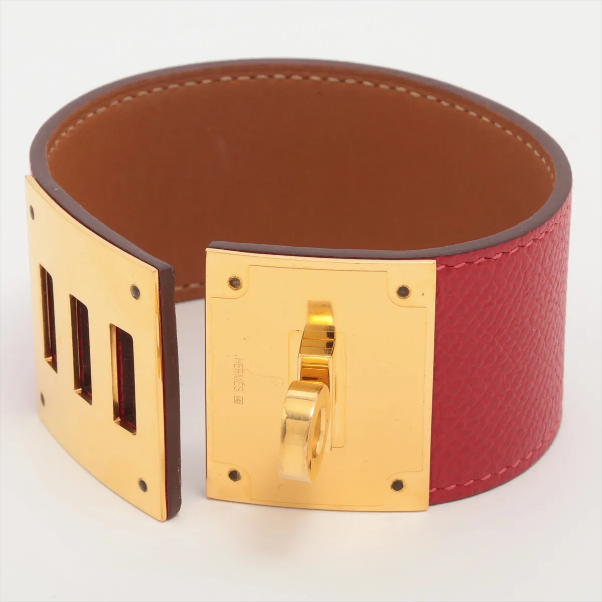Kelly Q stamp: 2013 Bracelet Leather Red x Gold — view 5