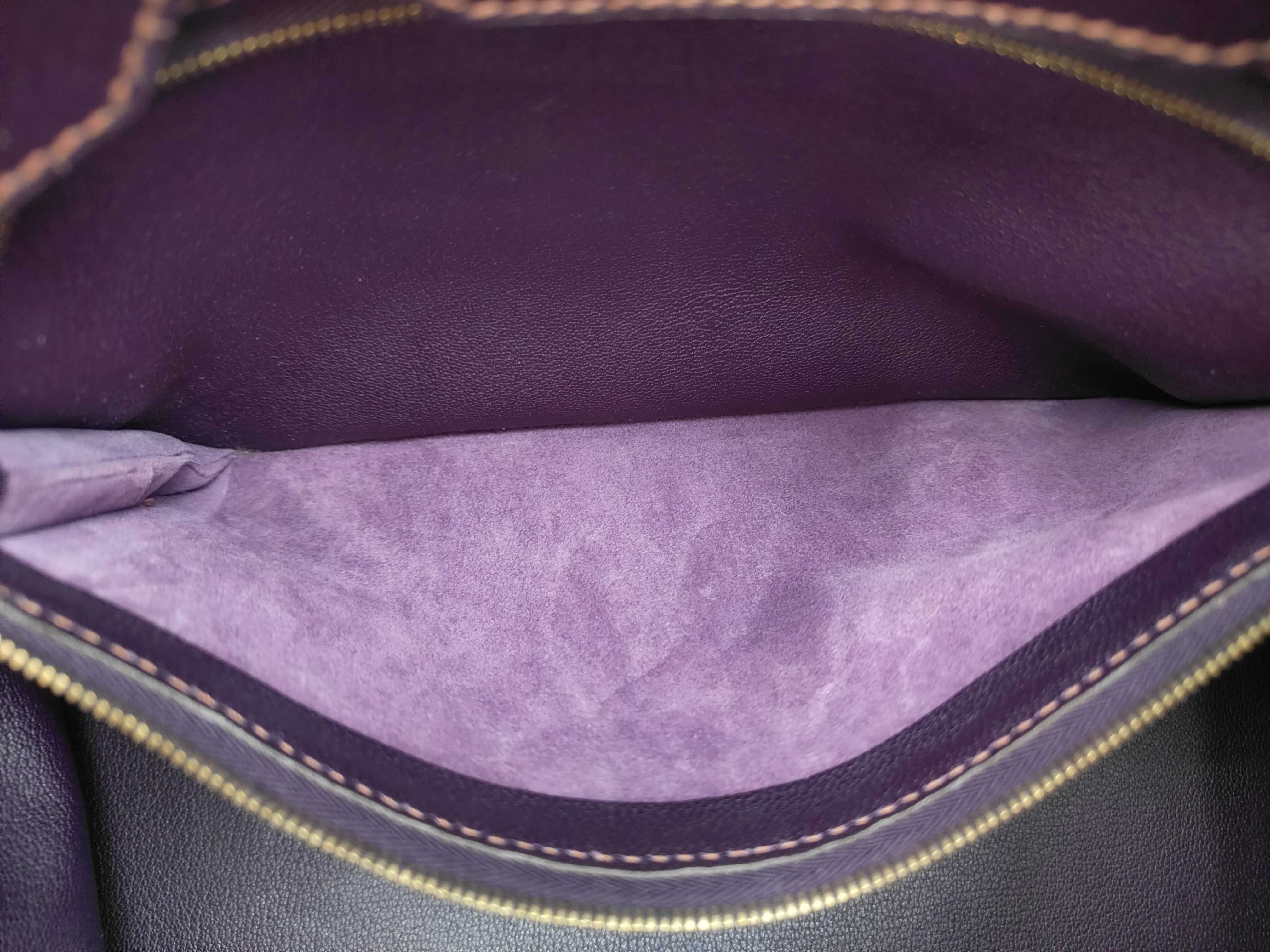Birkin 35 Purple Gold Hardware Ardennes Leather F Stamp Handbag — view 8