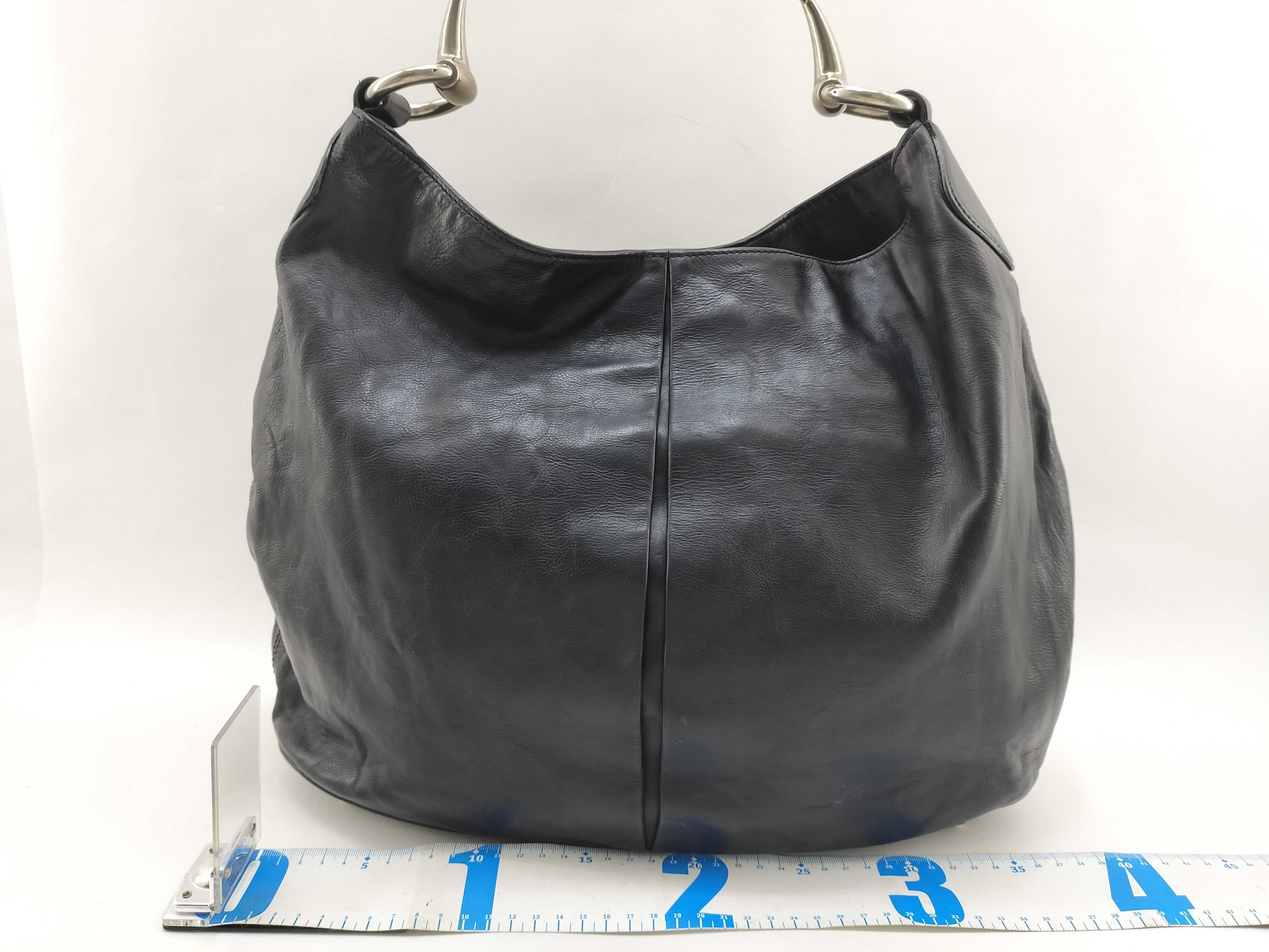 Black Smooth Leather Pumpkin Shoulder Bag — view 2
