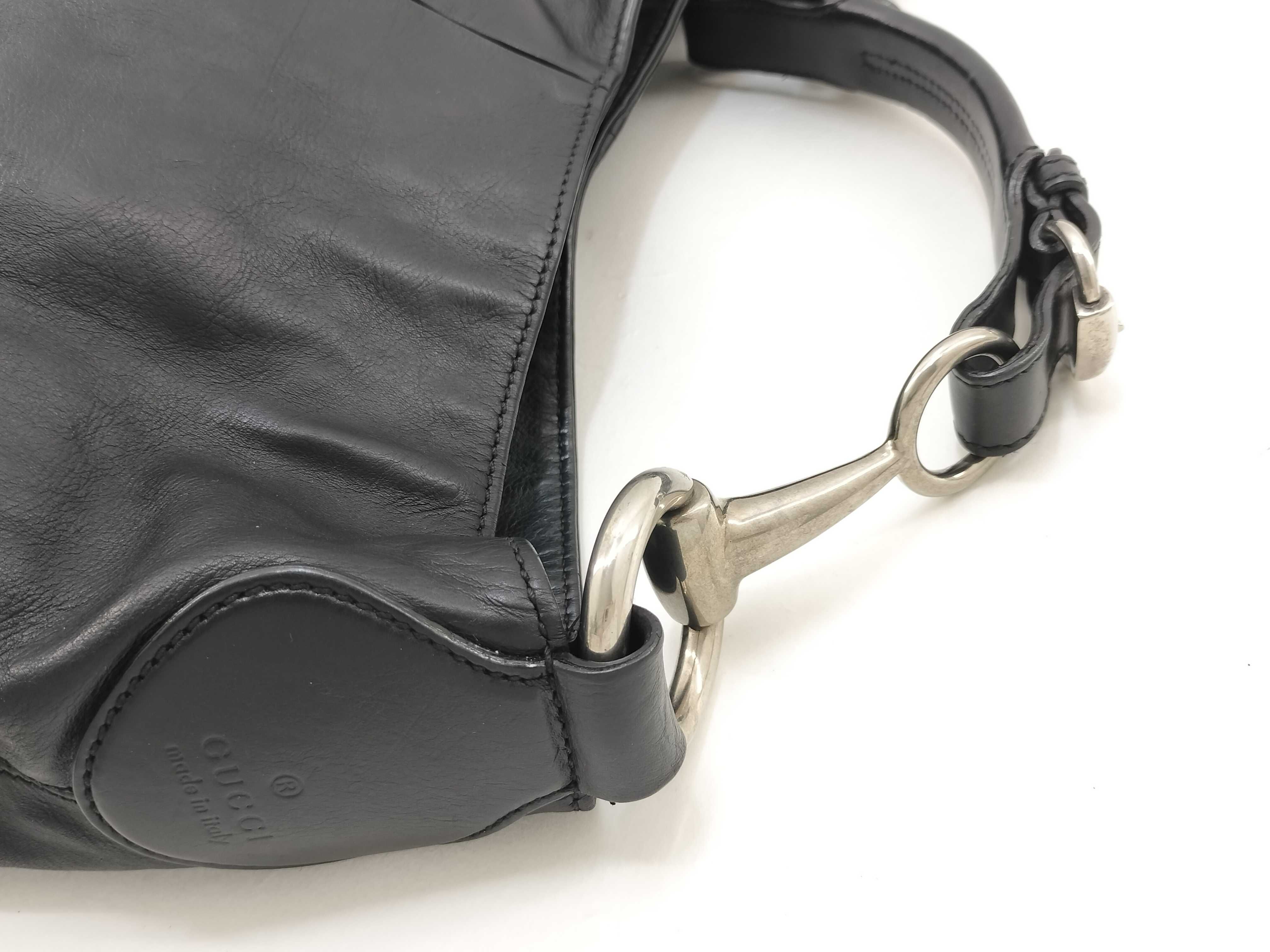 Black Smooth Leather Pumpkin Shoulder Bag — view 6
