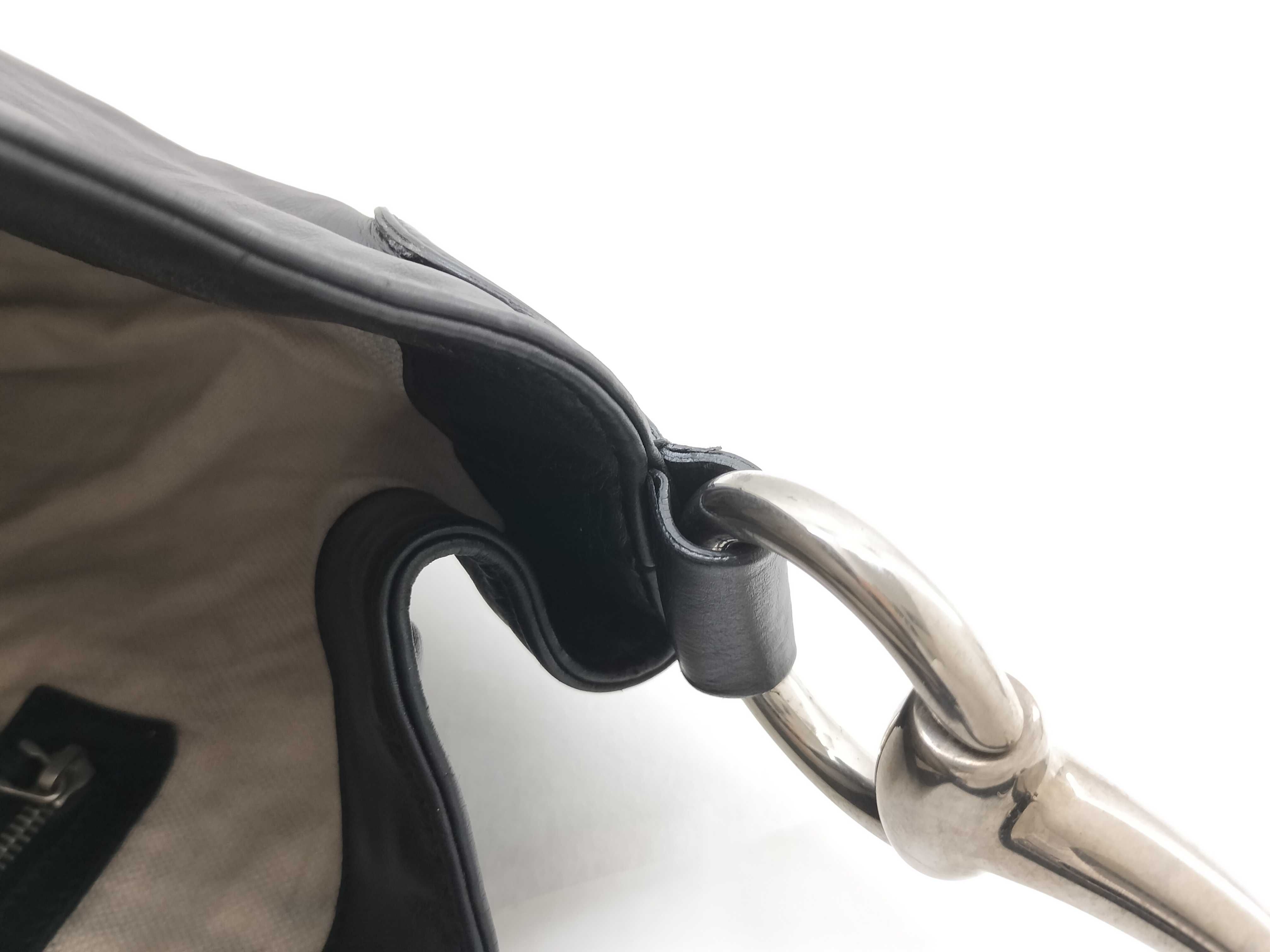 Black Smooth Leather Pumpkin Shoulder Bag — view 9