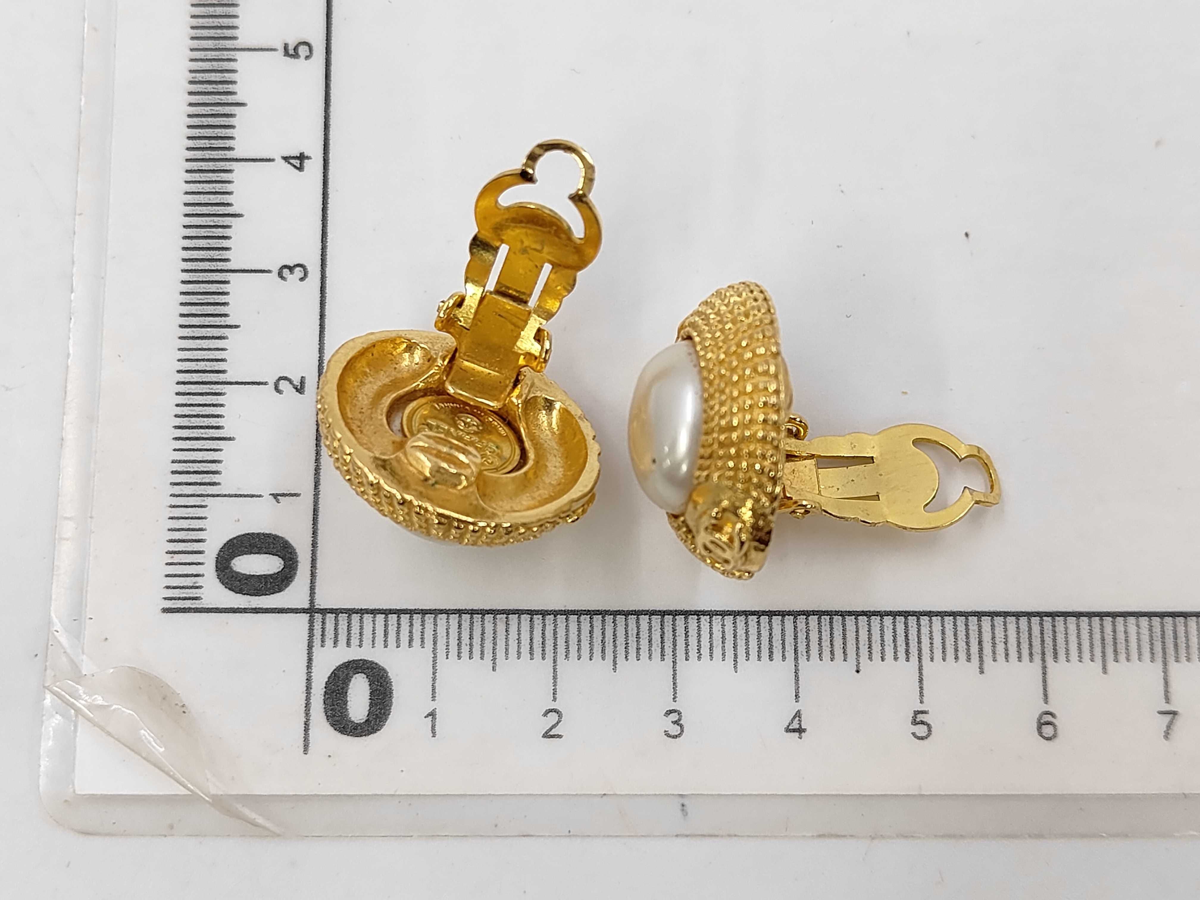 Coco Mark Earrings and Pearl Earrings — view 3