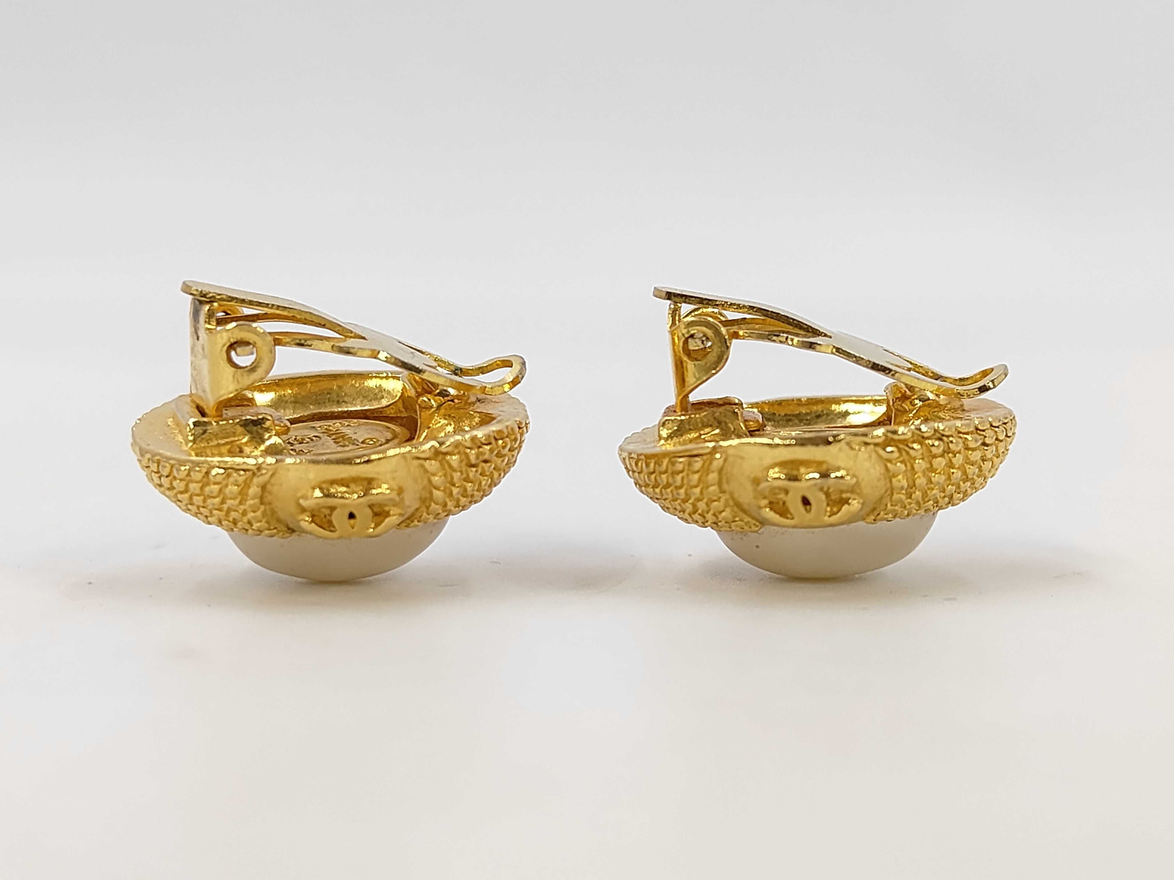 Coco Mark Earrings and Pearl Earrings — view 4
