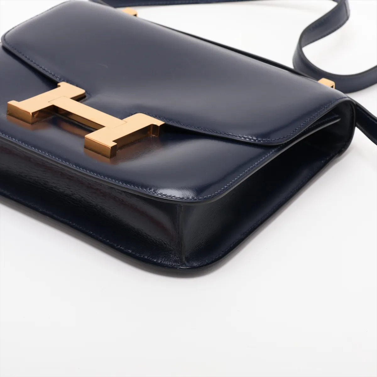 Constance 23 Box Calf Navy Gold Hardware D: 1974 — view 3