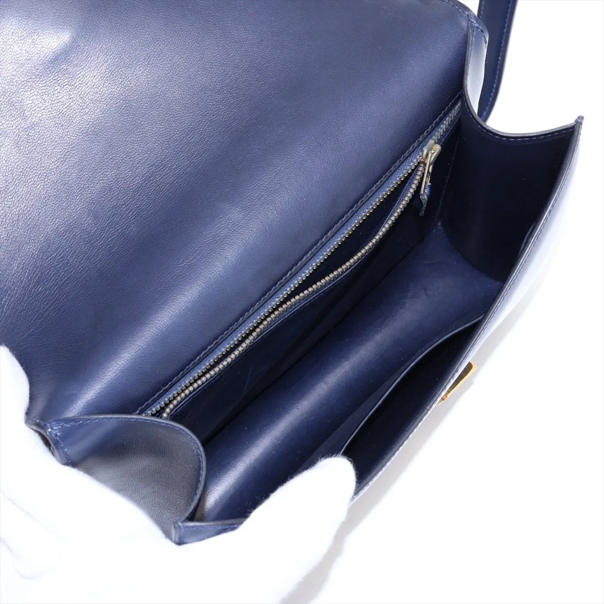 Constance 23 Box Calf Navy Gold Hardware D: 1974 — view 6