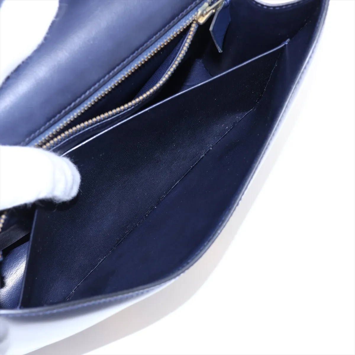 Constance 23 Box Calf Navy Gold Hardware D: 1974 — view 8