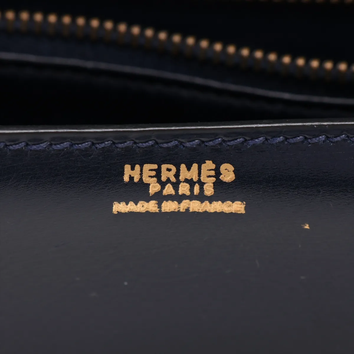 Constance 23 Box Calf Navy Gold Hardware D: 1974 — view 9