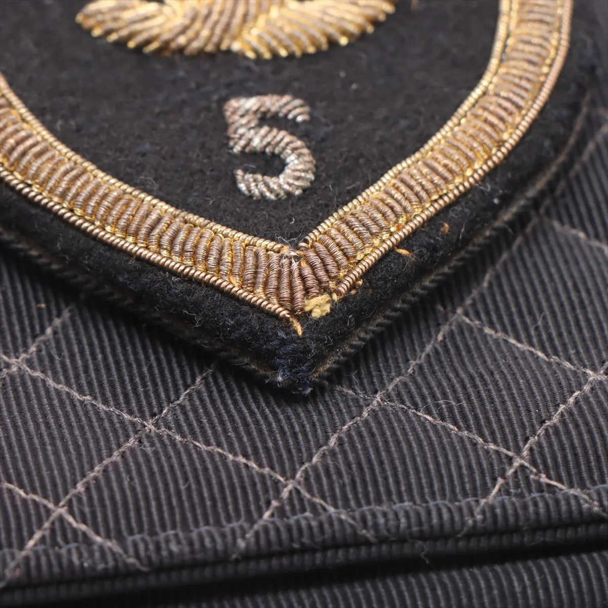 [Individually wrapped] Chanel Matelasse canvas chain shoulder bag emblem black silver hardware 9523587 19th series — view 11