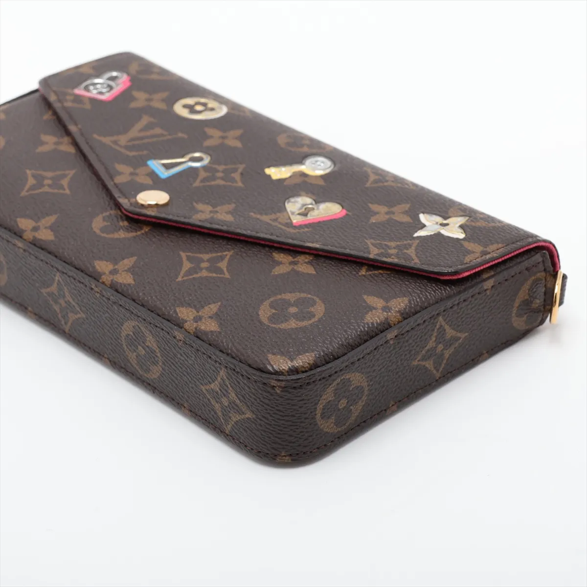 Monogram Love Lock Pochette Felice M63999 MI5118 Brown — view 3