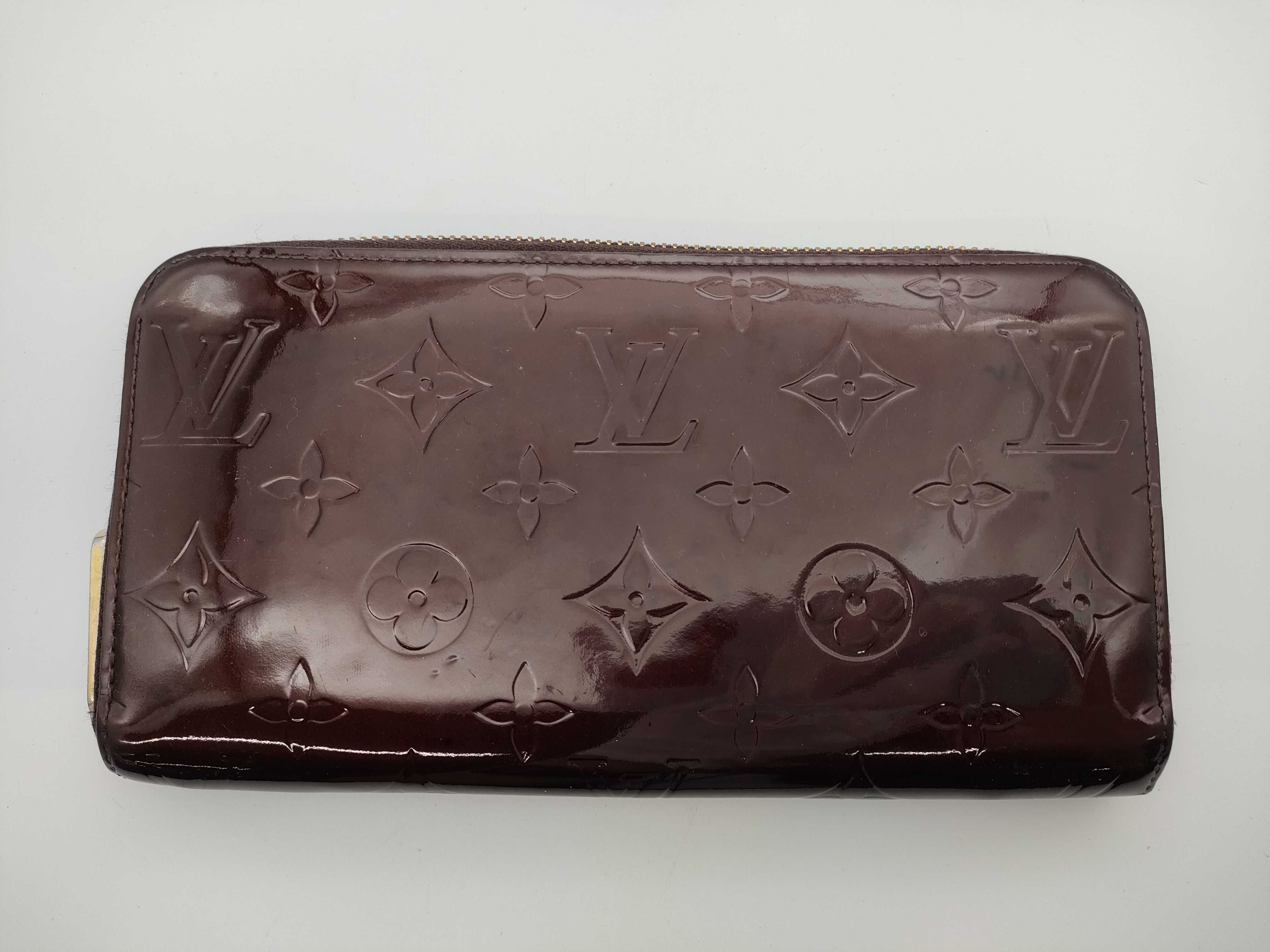 Vernis Monogram Vernis Zippy Wallet Long Wallet Wine Red