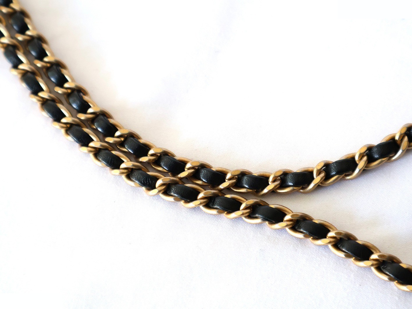 Mini Matelassé Lambskin Chain Shoulder Bag, Black — view 8