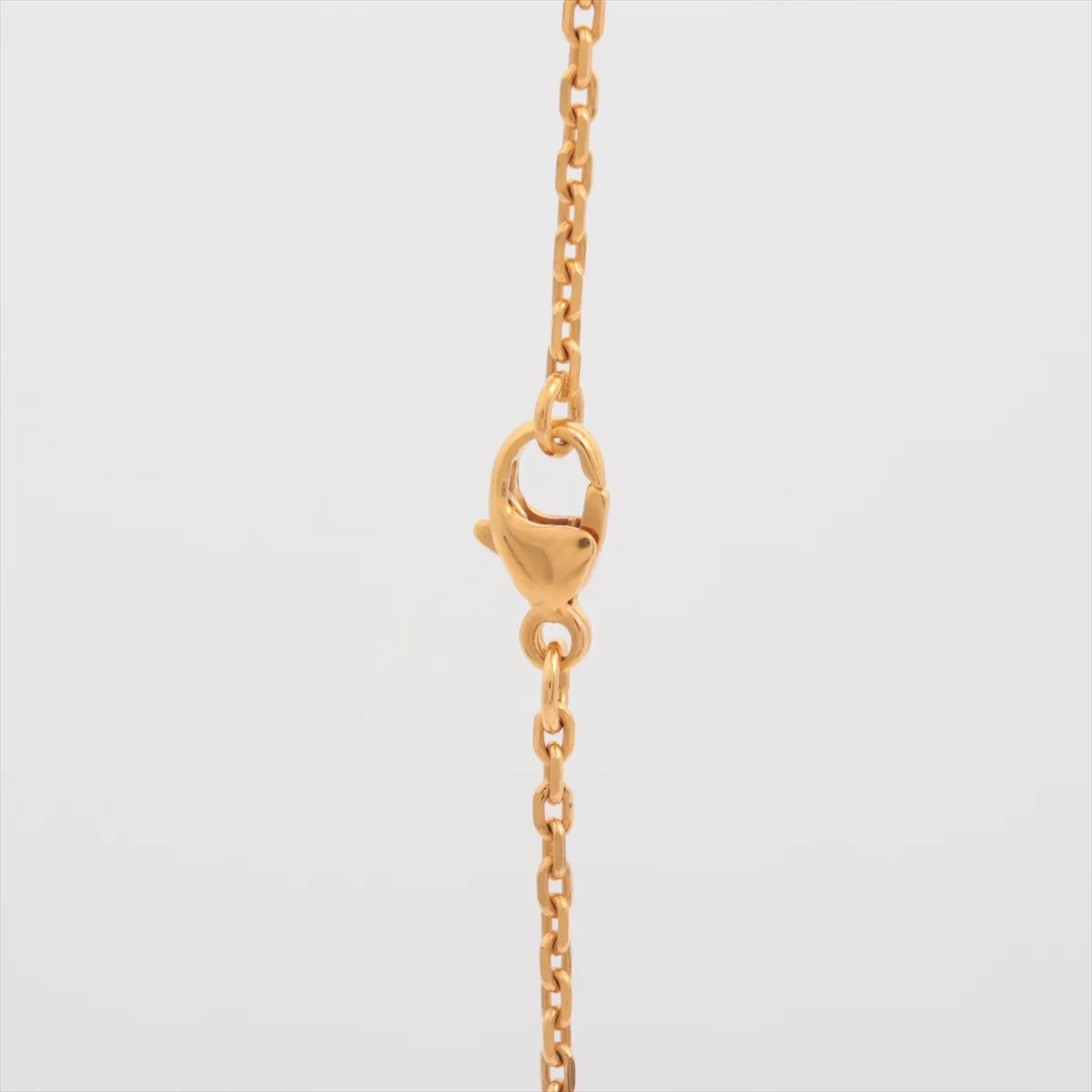 Mini Pop H ST0295 Necklace, GP Gold x White, some wear and tarnishing. — view 3
