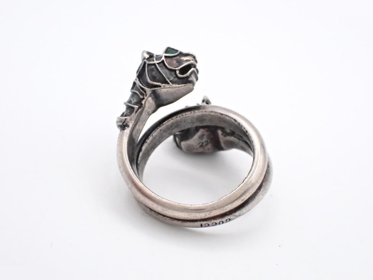 Double Tiger Ring, Engraved 23, Actual Size #21 — view 2