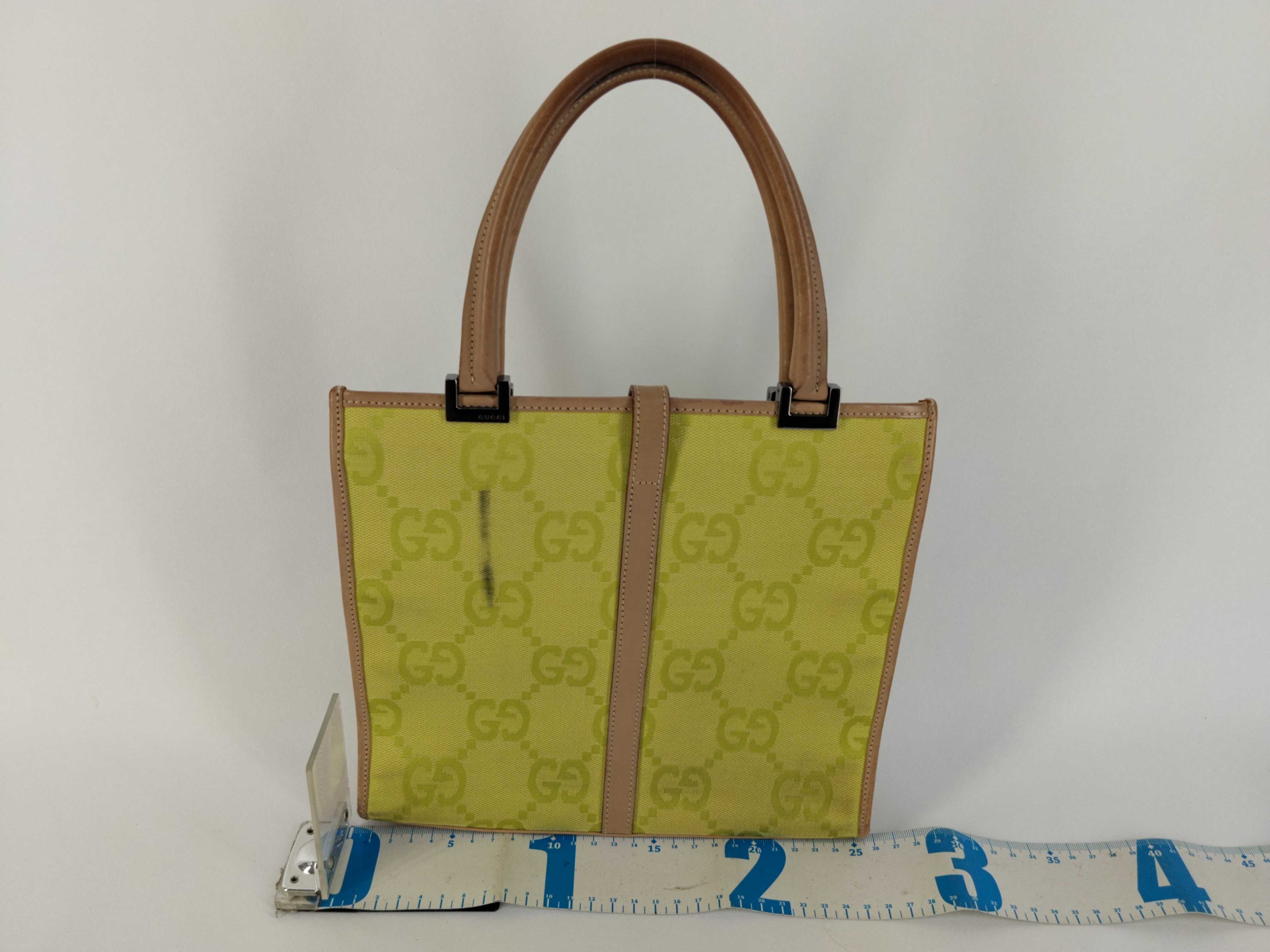 Jackie Gucci Jackie Handbag GG Pattern Light Green Handbag — view 2