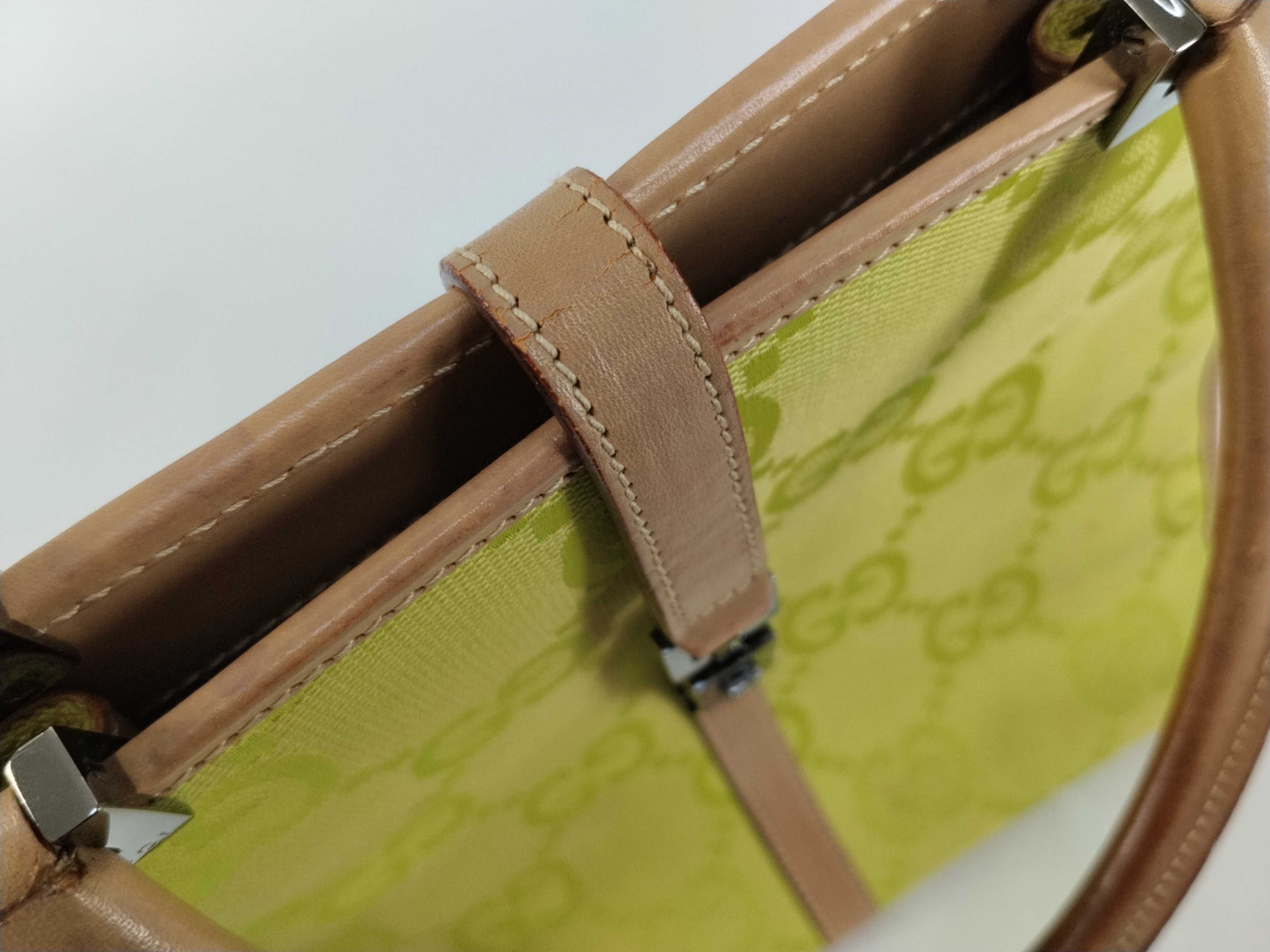 Jackie Gucci Jackie Handbag GG Pattern Light Green Handbag — view 11