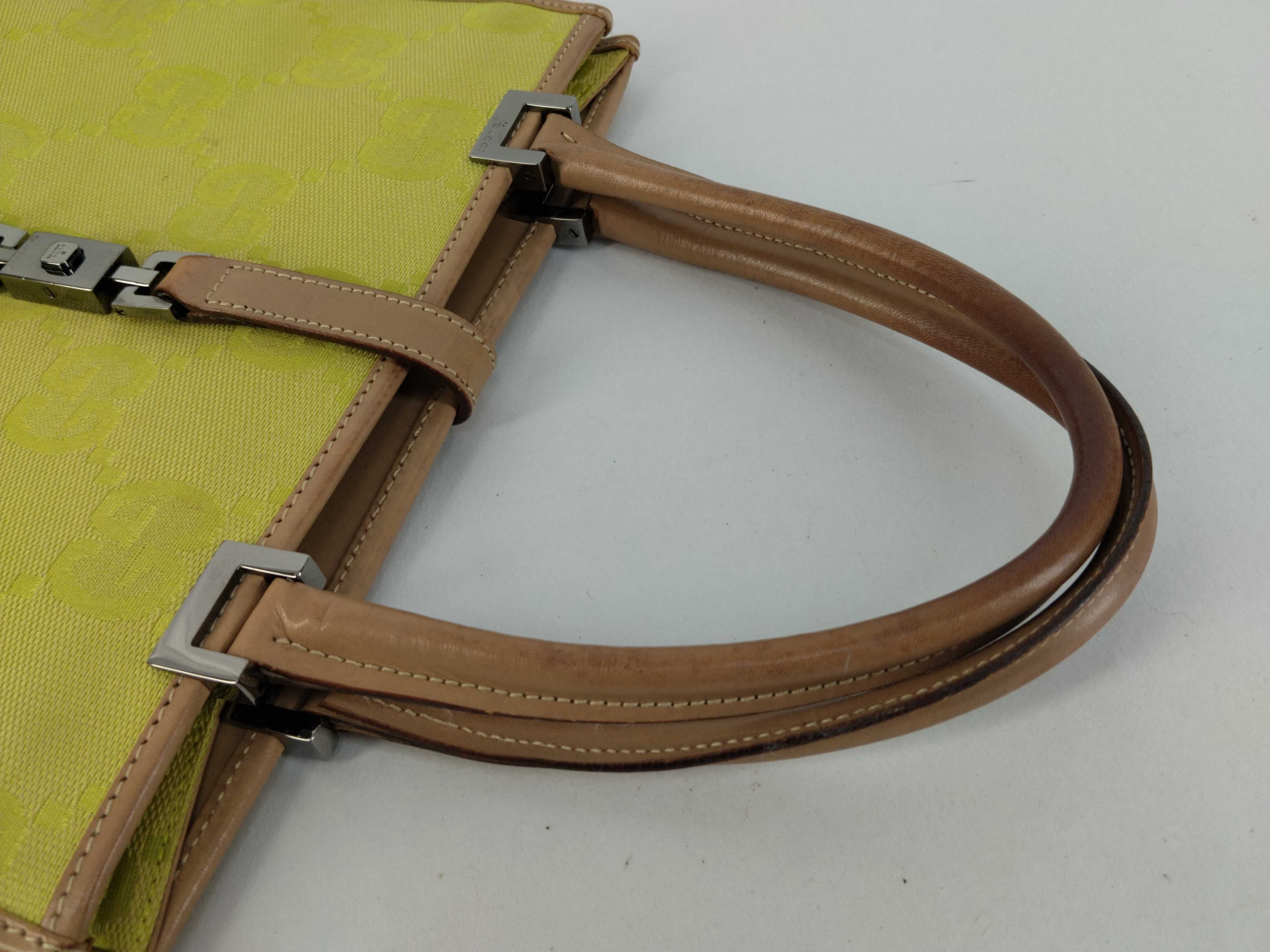 Jackie Gucci Jackie Handbag GG Pattern Light Green Handbag — view 3