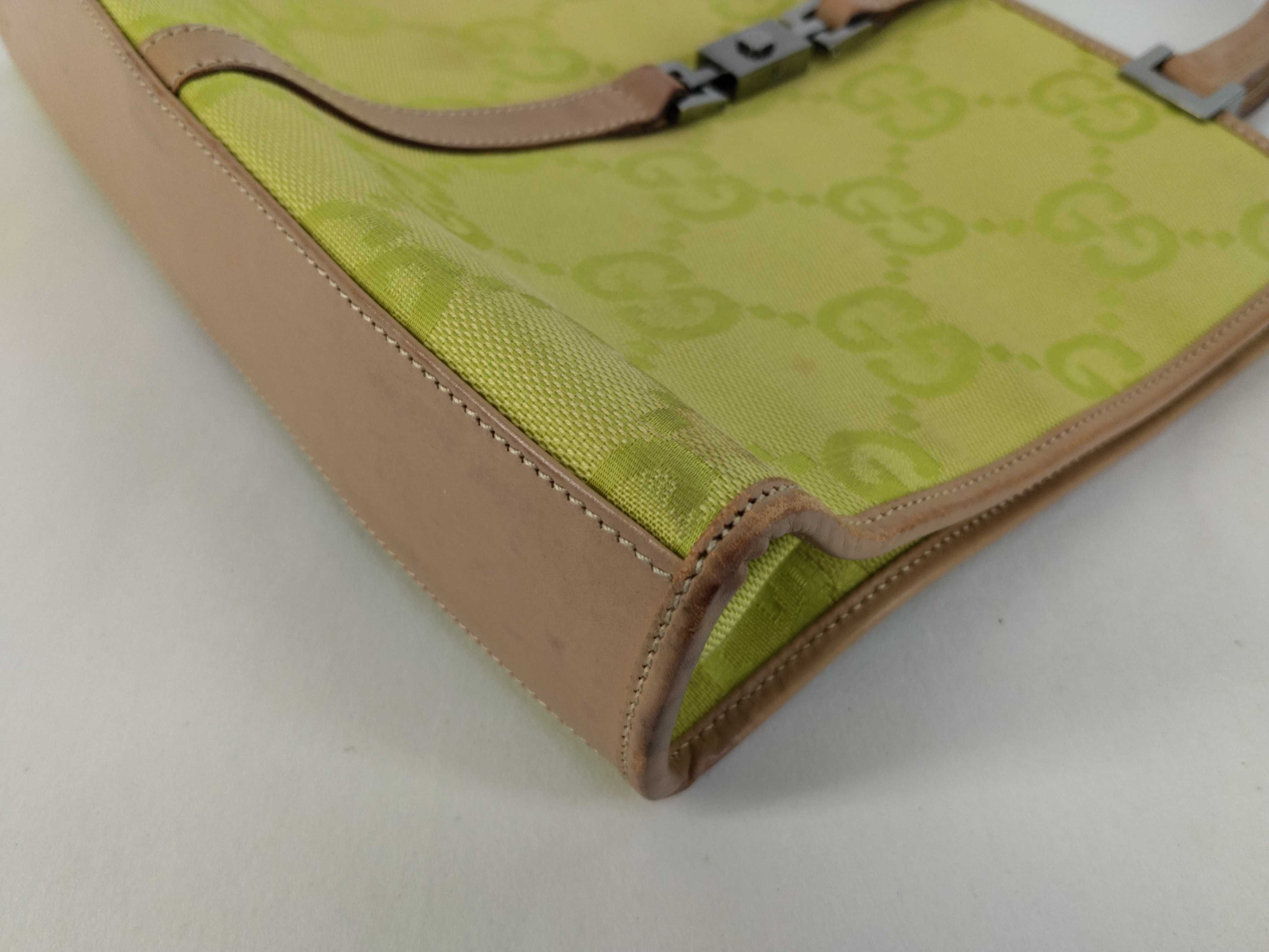 Jackie Gucci Jackie Handbag GG Pattern Light Green Handbag — view 6