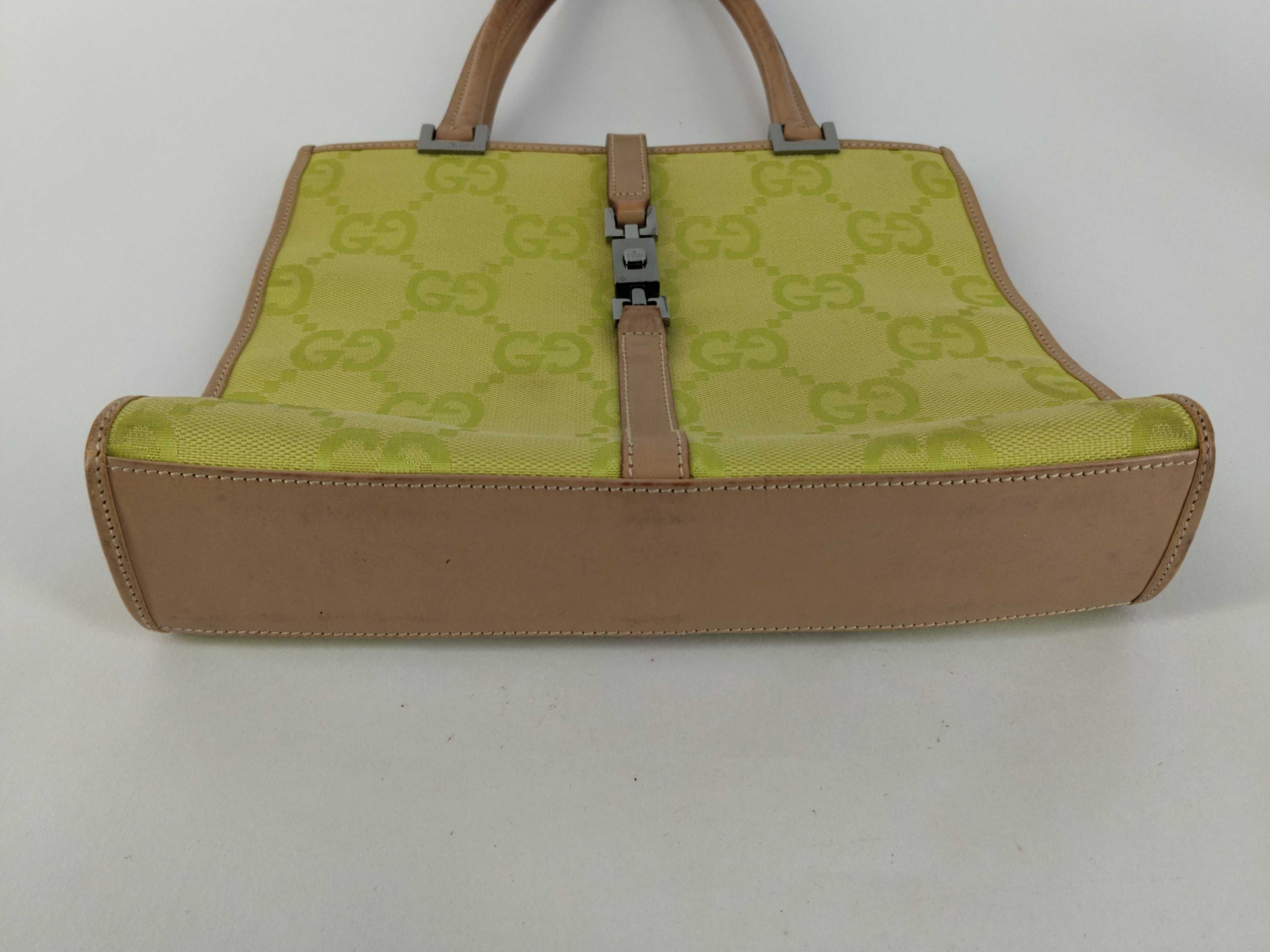 Jackie Gucci Jackie Handbag GG Pattern Light Green Handbag — view 7