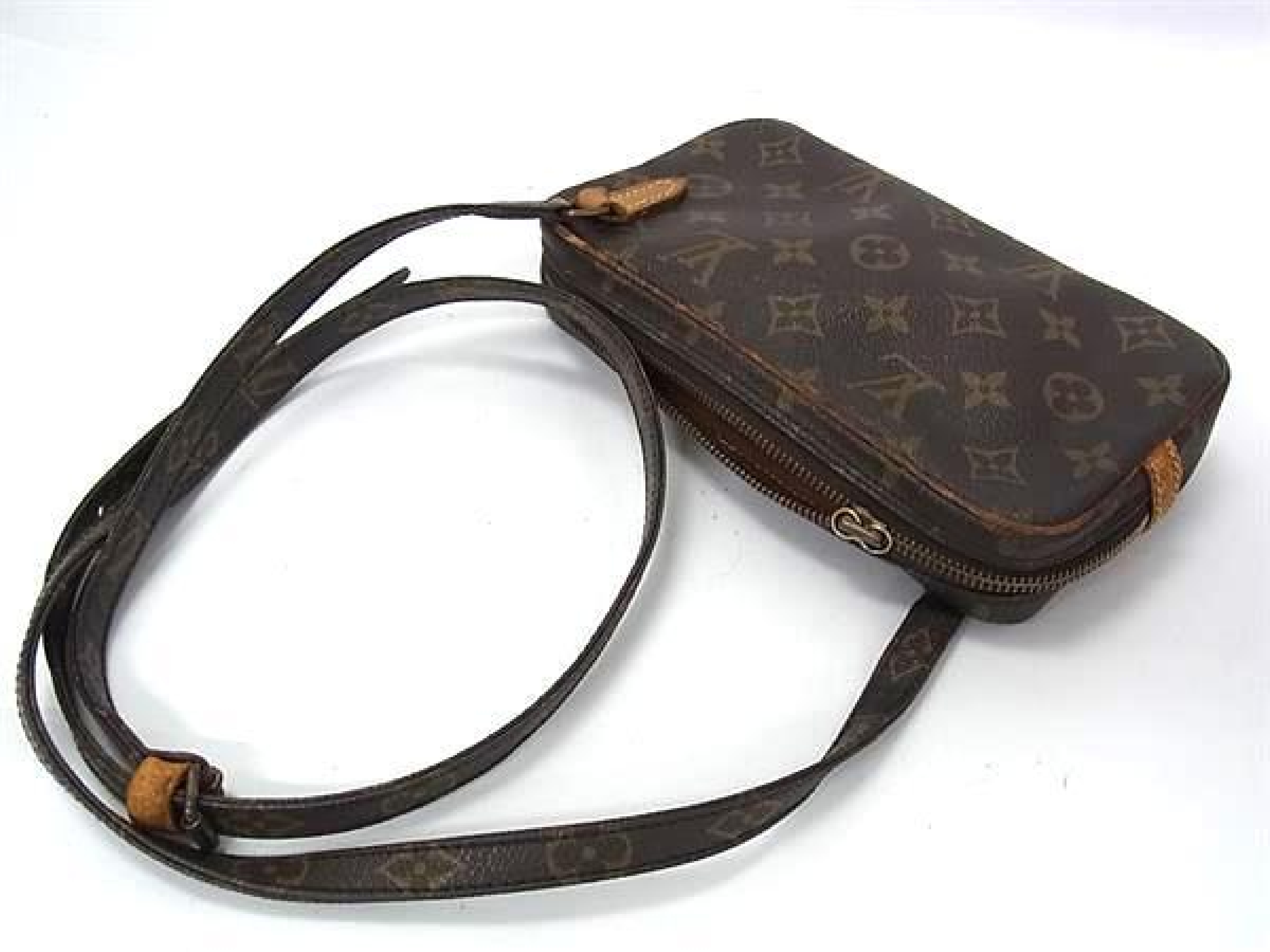 M51828 Monogram Pochette Marly Bandoulière Crossbody Bag, Brown, BU1337 Shoulder Bag — view 3
