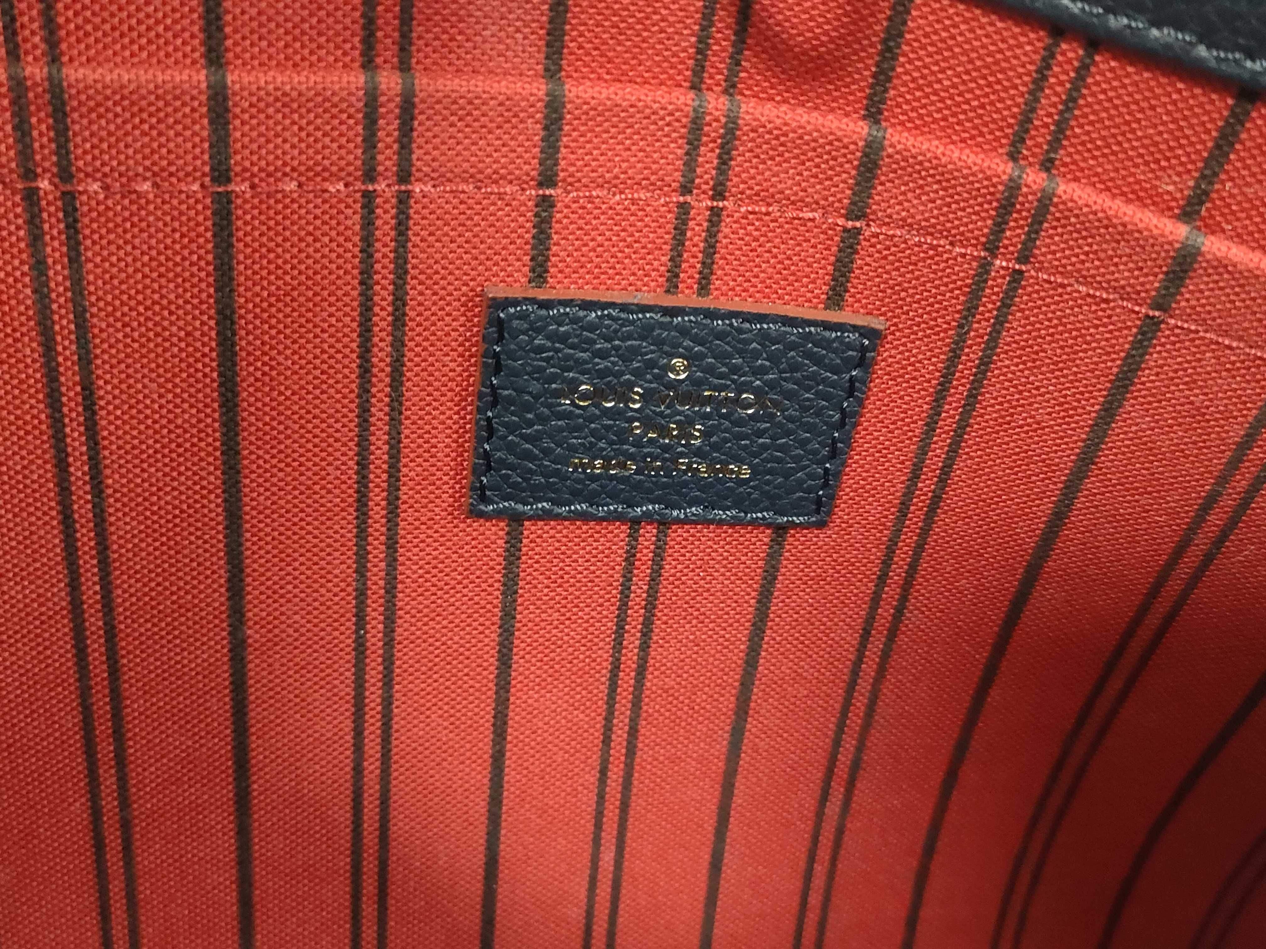 Monogram Empreinte Leather Marine Rouge Montaigne MM Handbag — view 15