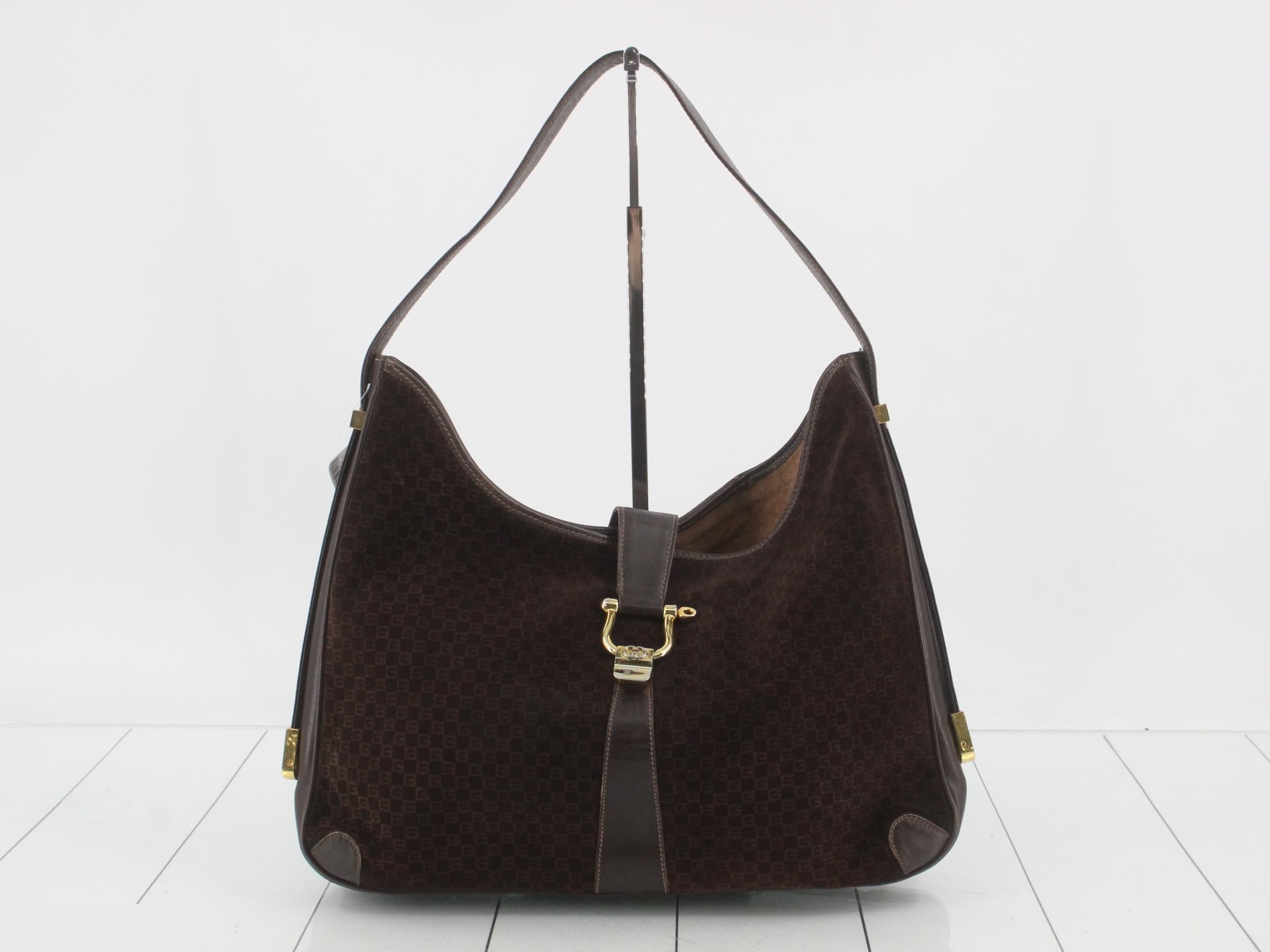 Micro GG Suede Shoulder Bag