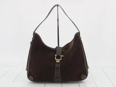 Micro GG Suede Shoulder Bag