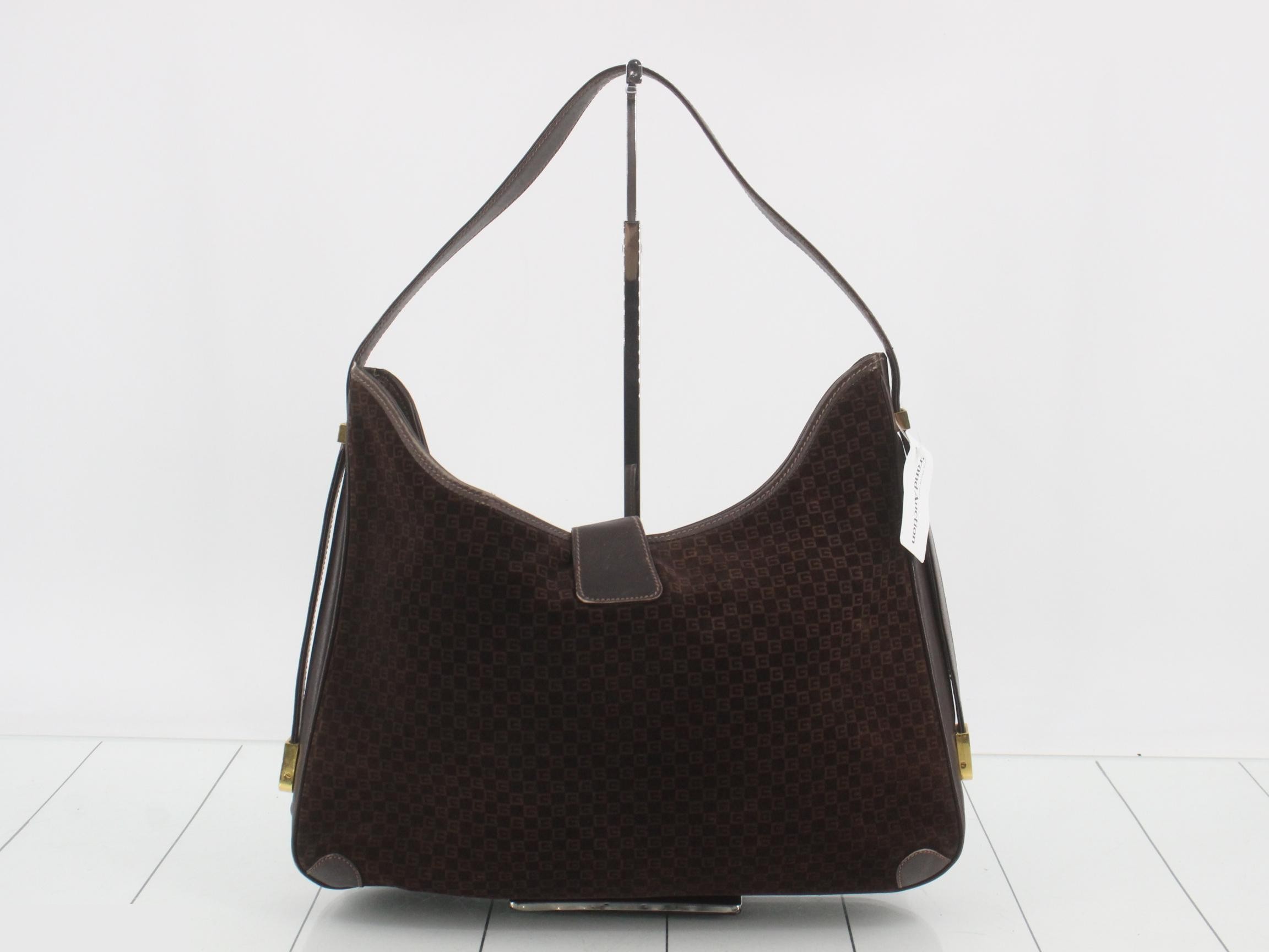 Micro GG Suede Shoulder Bag — view 2