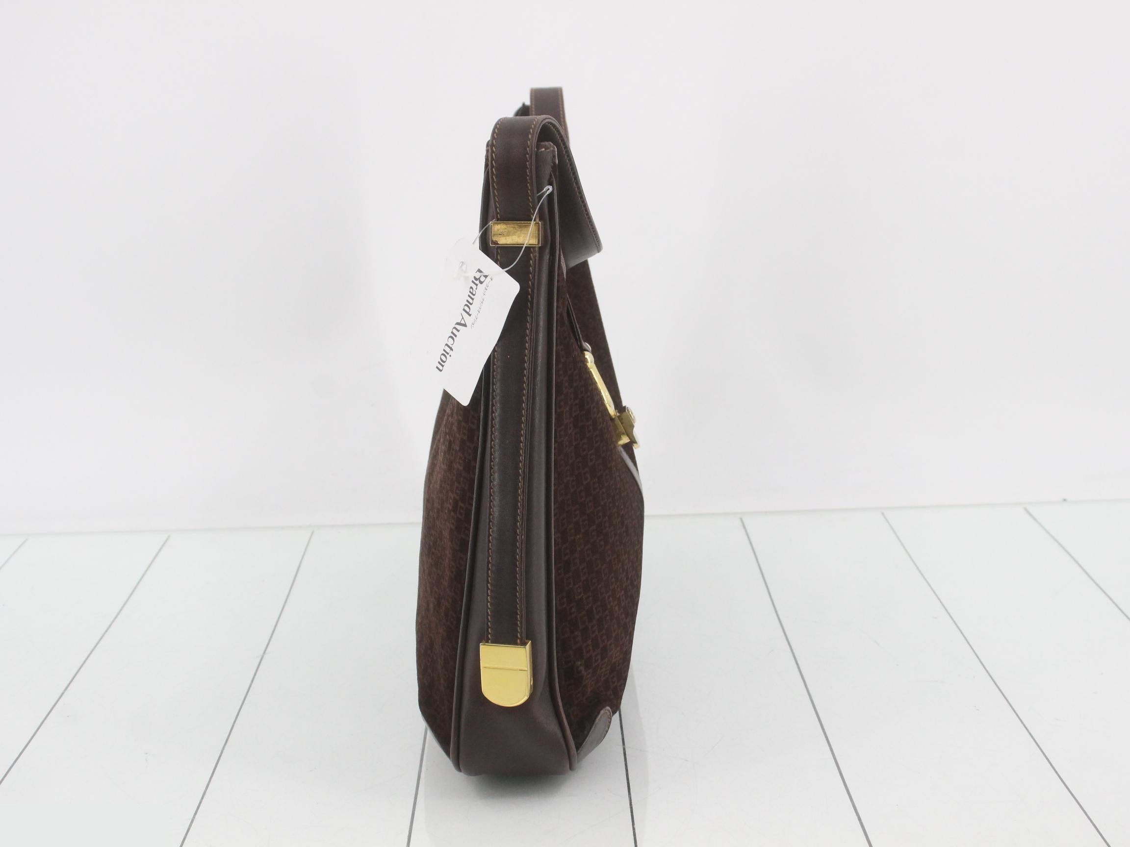 Micro GG Suede Shoulder Bag — view 4