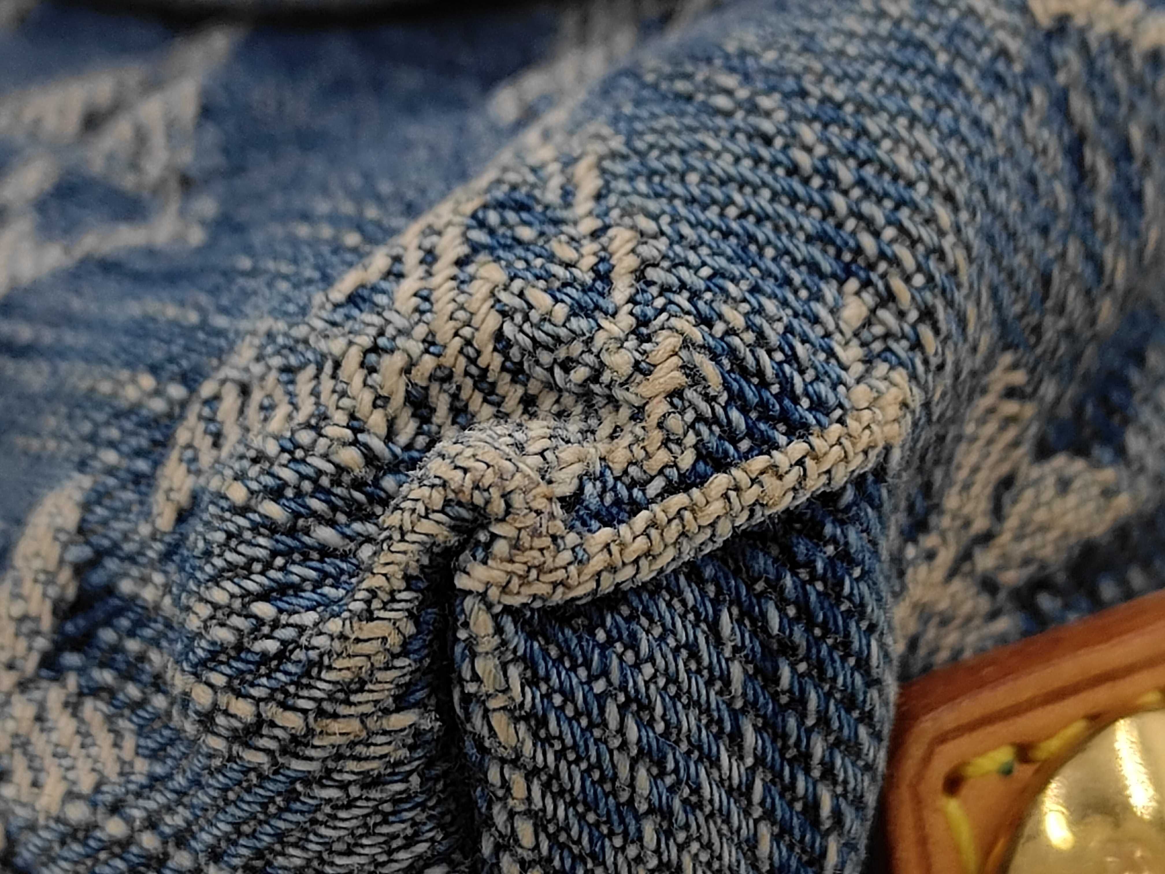 Monogram Denim Baggy PM Blue x Brown M95049 FL0016 Handbag — view 4