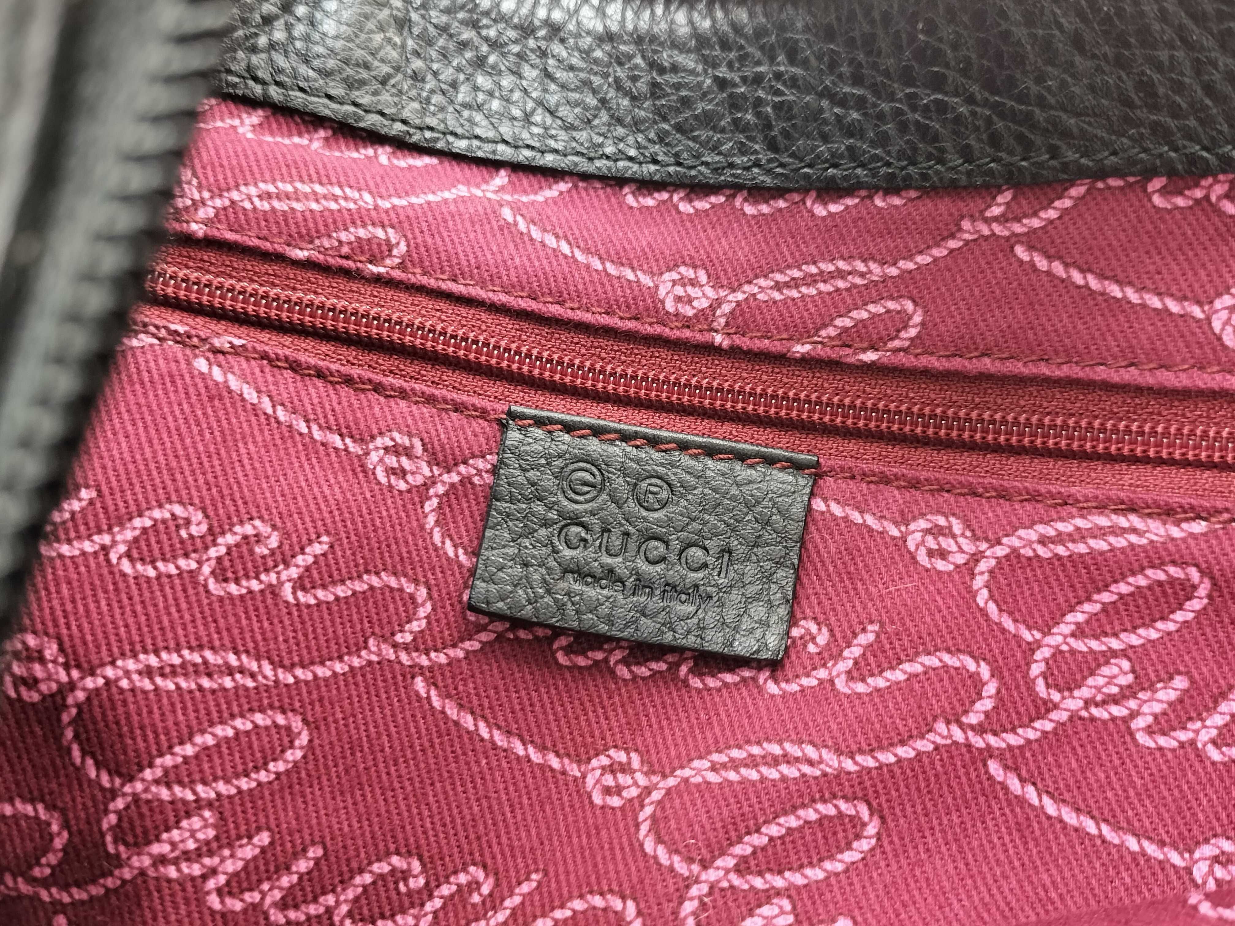 GG Canvas Black Canvas GG Monogram Crescent Underarm Bag Shoulder Bag — view 12