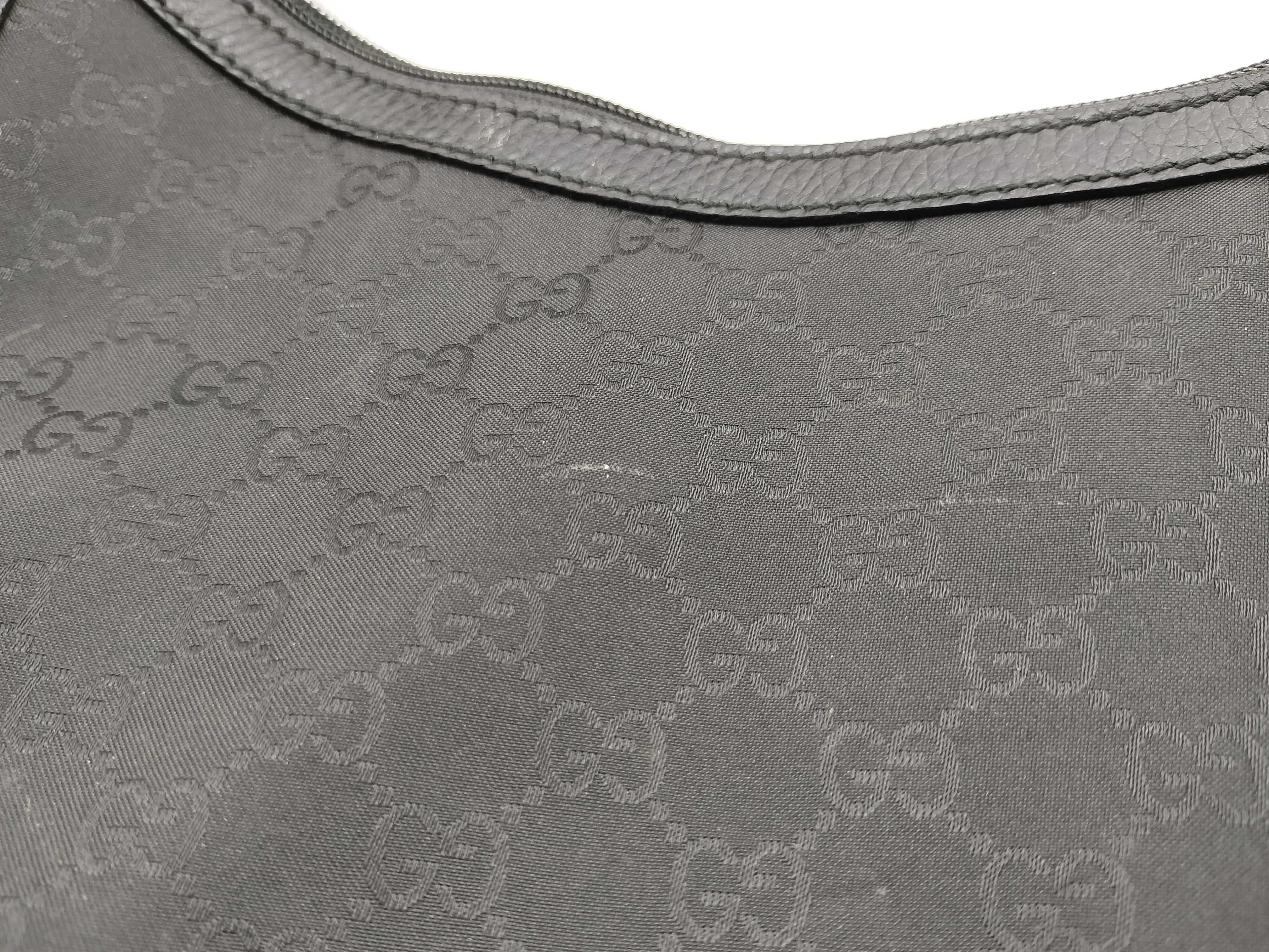 GG Canvas Black Canvas GG Monogram Crescent Underarm Bag Shoulder Bag — view 14