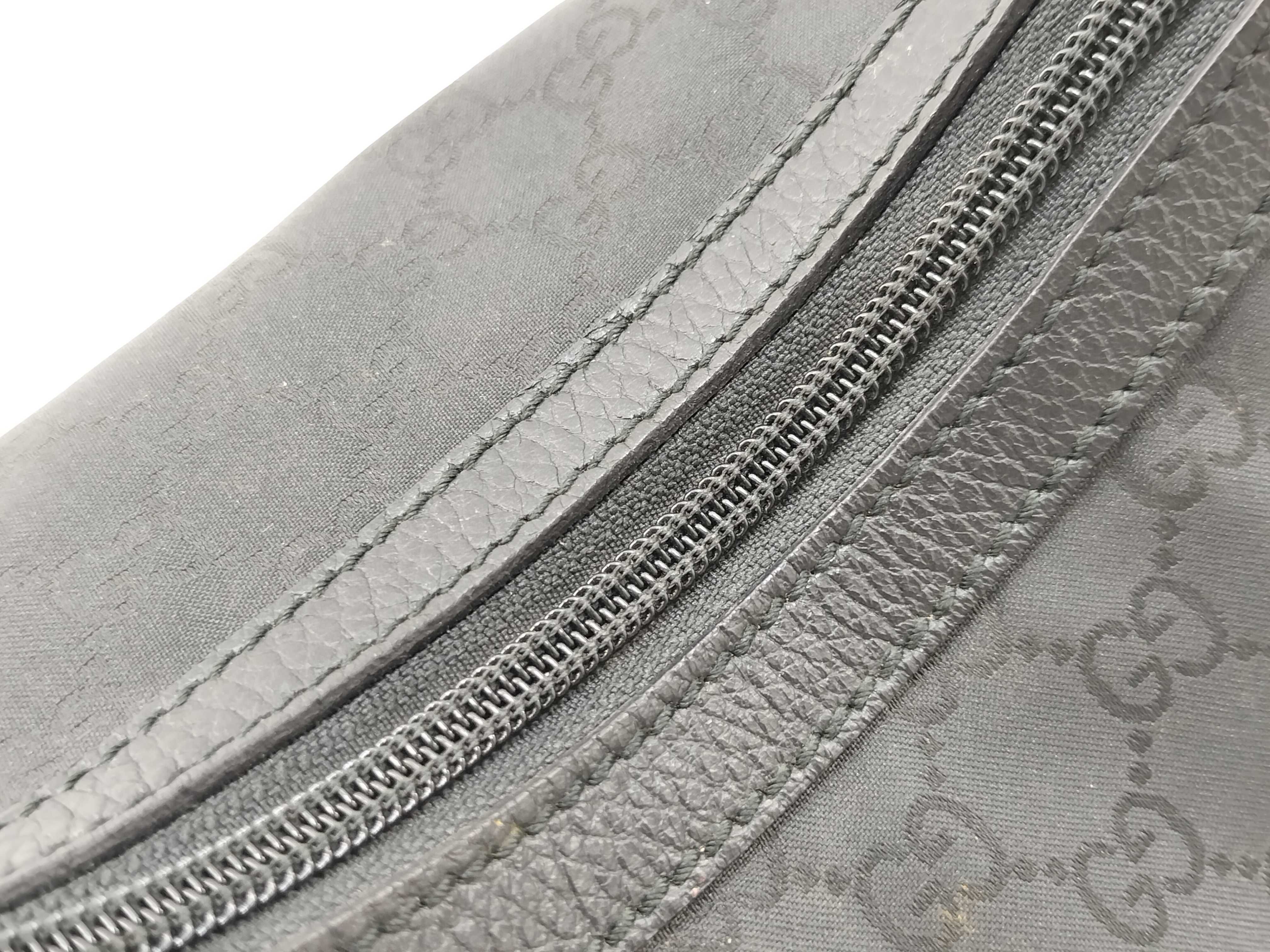 GG Canvas Black Canvas GG Monogram Crescent Underarm Bag Shoulder Bag — view 8
