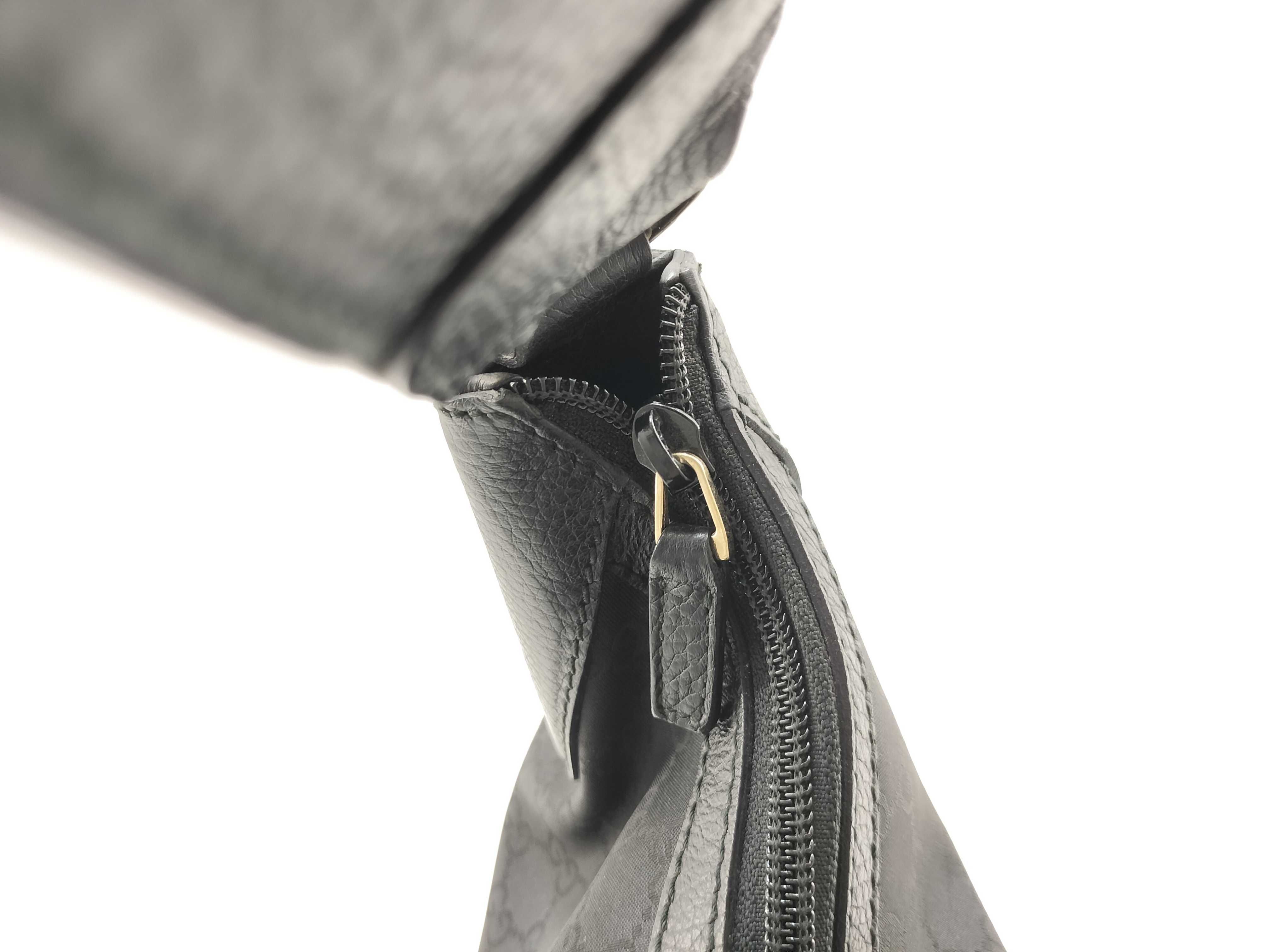 GG Canvas Black Canvas GG Monogram Crescent Underarm Bag Shoulder Bag — view 9