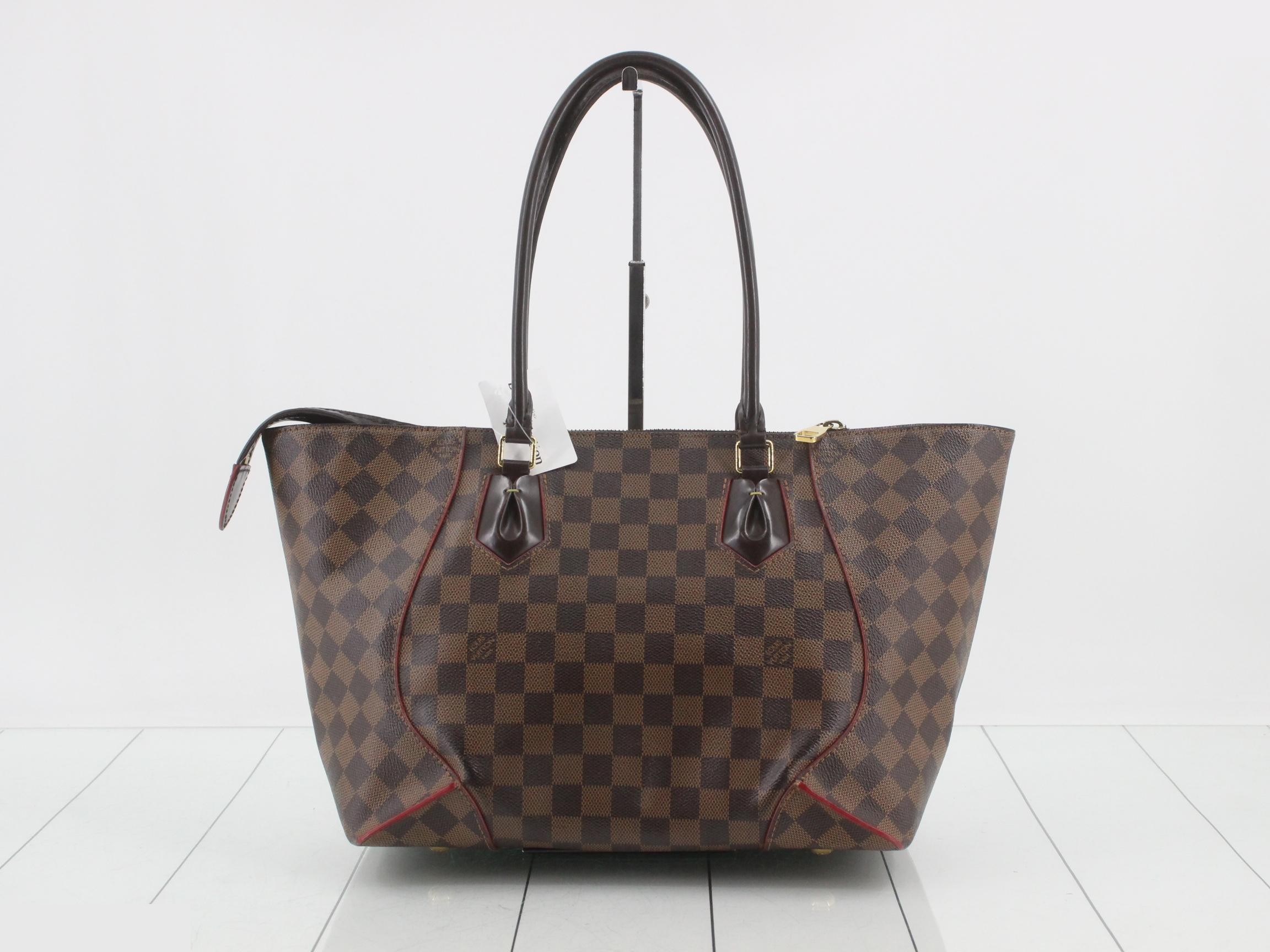 Damier Caissa Tote MM Cerise Tote Bag — view 2