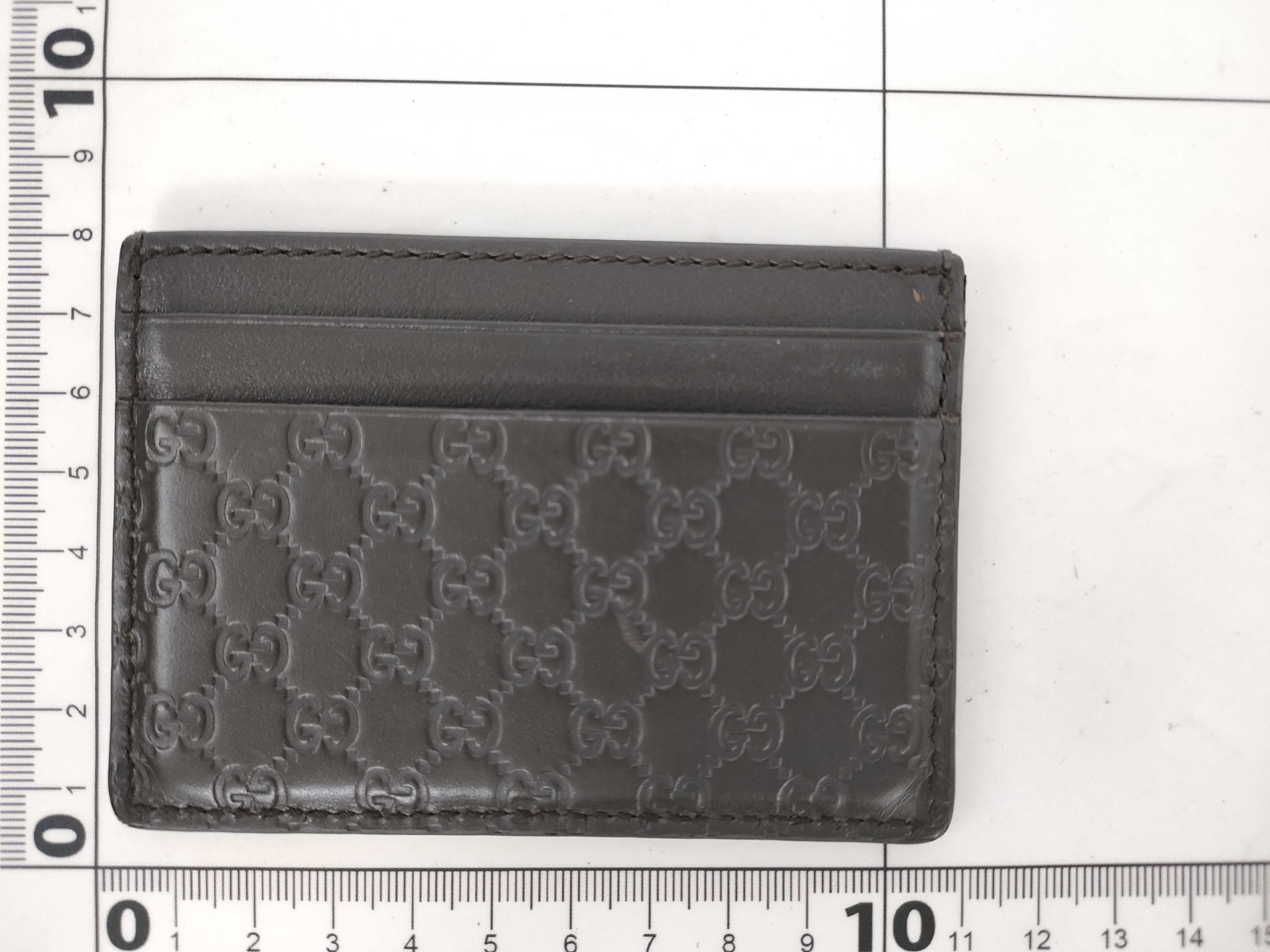 Microguccissima Leather Card Case Wallet (Card Case, Pass Case, Business Card Holder) — view 2