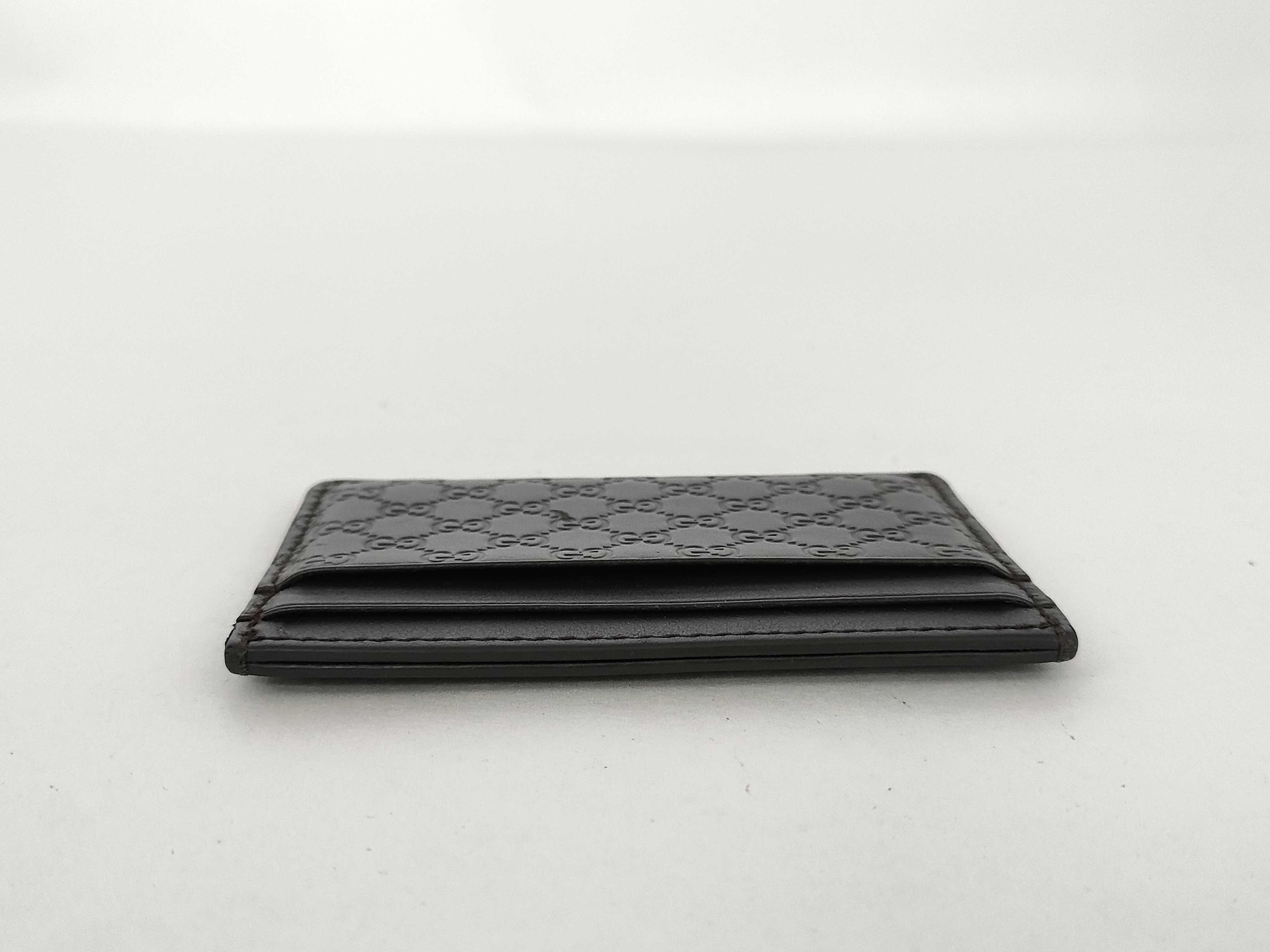 Microguccissima Leather Card Case Wallet (Card Case, Pass Case, Business Card Holder) — view 5