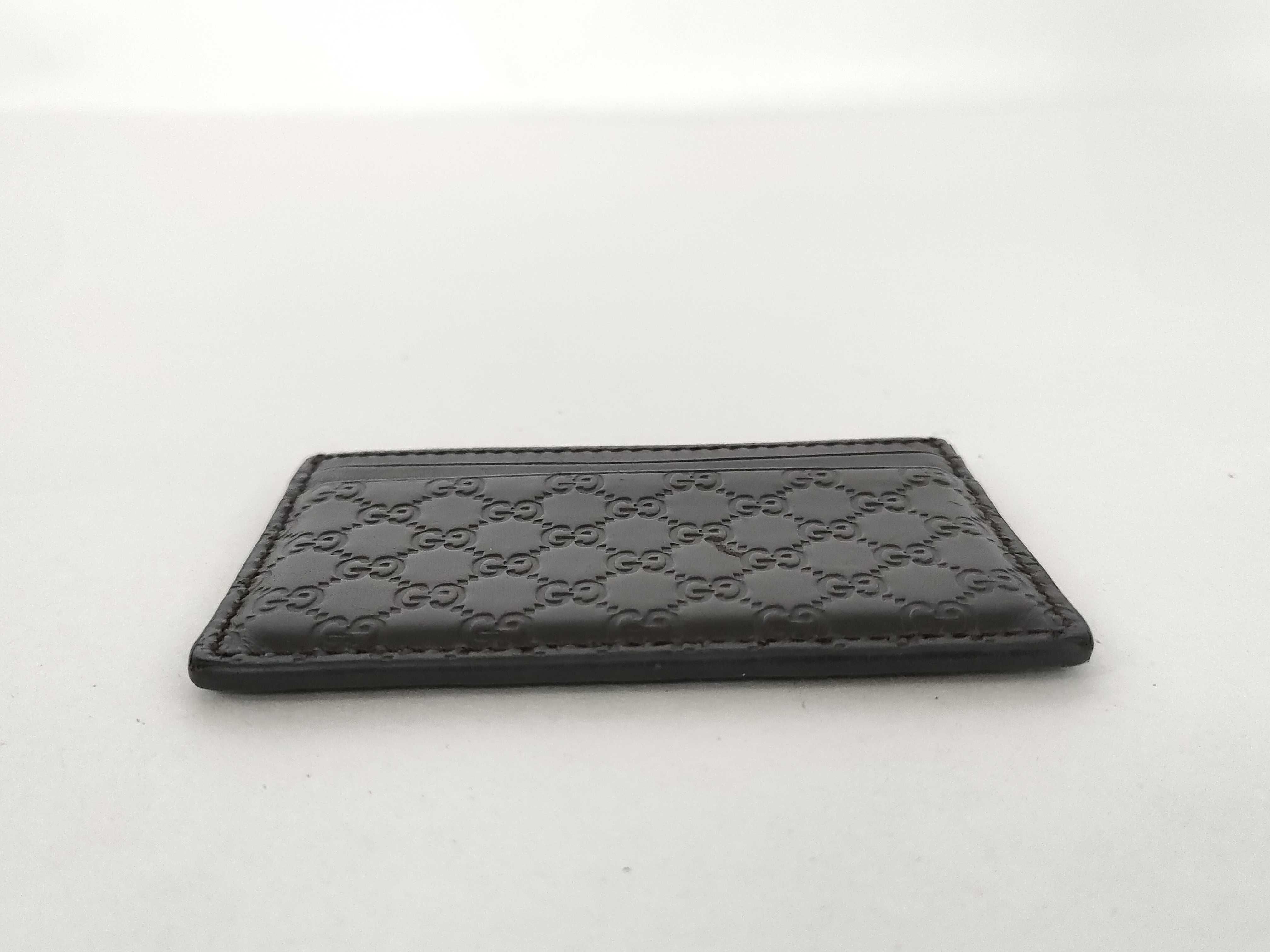 Microguccissima Leather Card Case Wallet (Card Case, Pass Case, Business Card Holder) — view 6